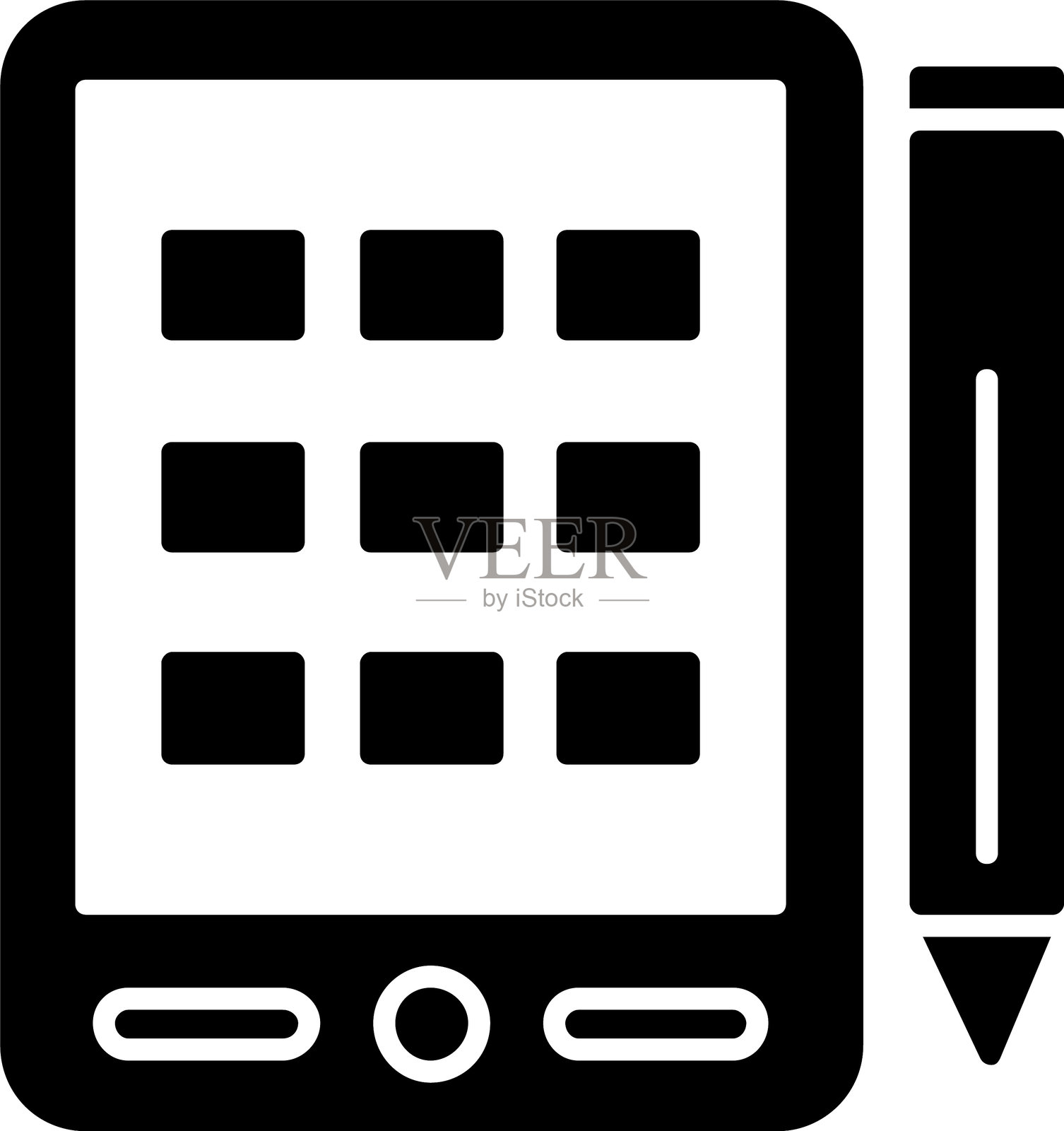 绘图板图标设计插画图片素材