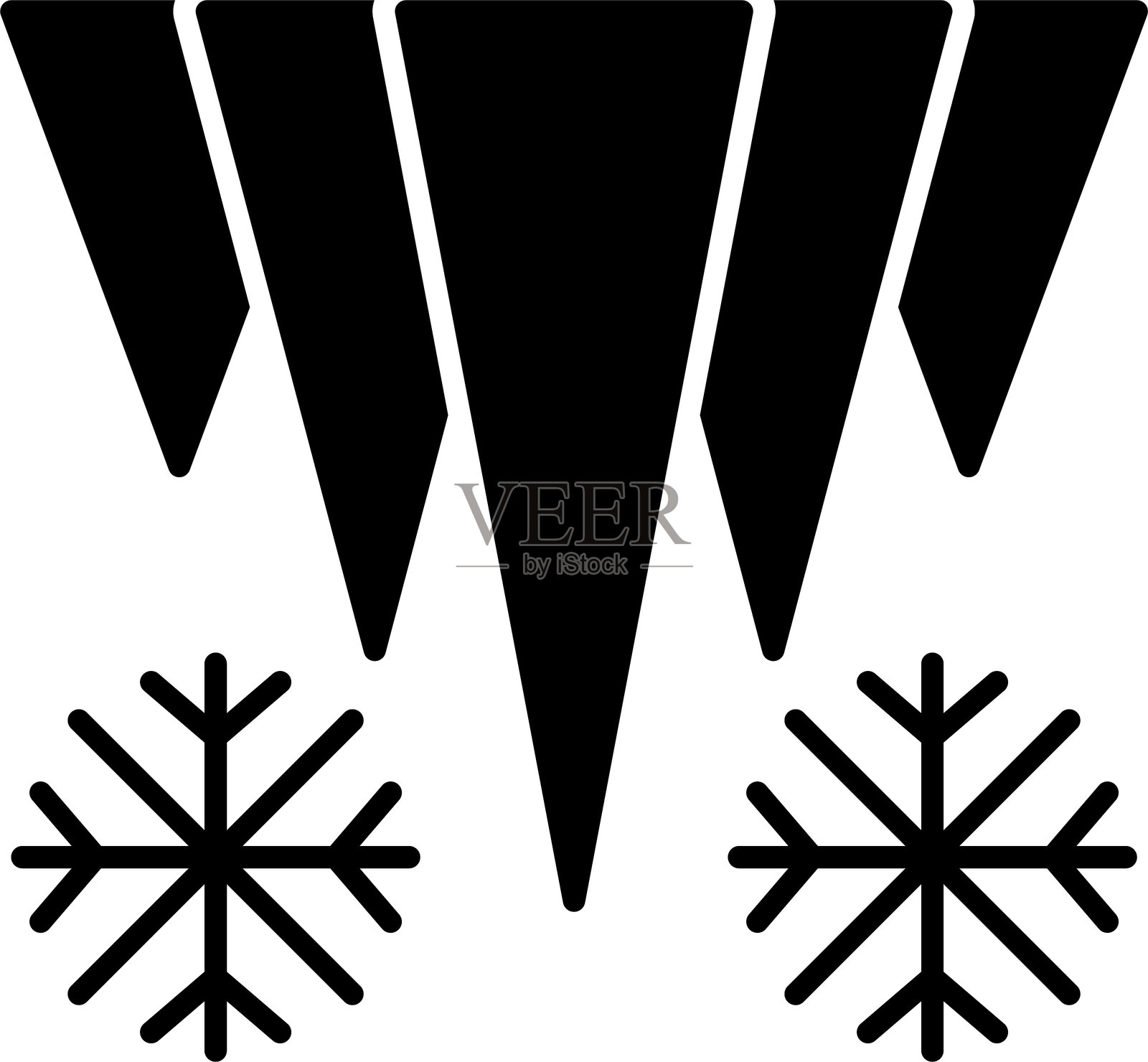 冰柱图标设计插画图片素材