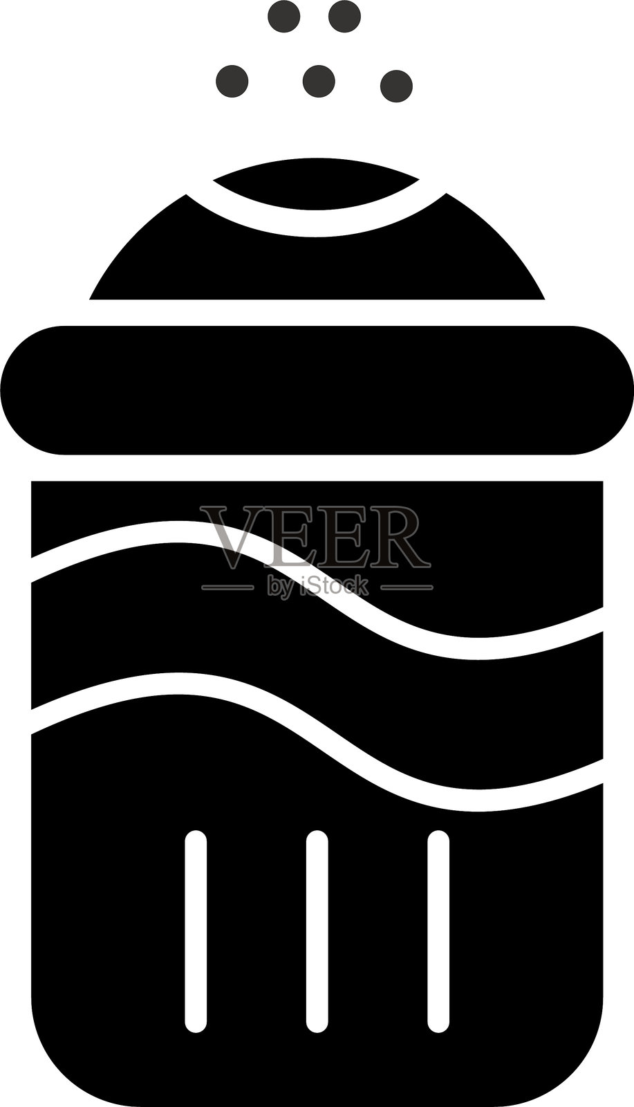 盐字图标设计插画图片素材