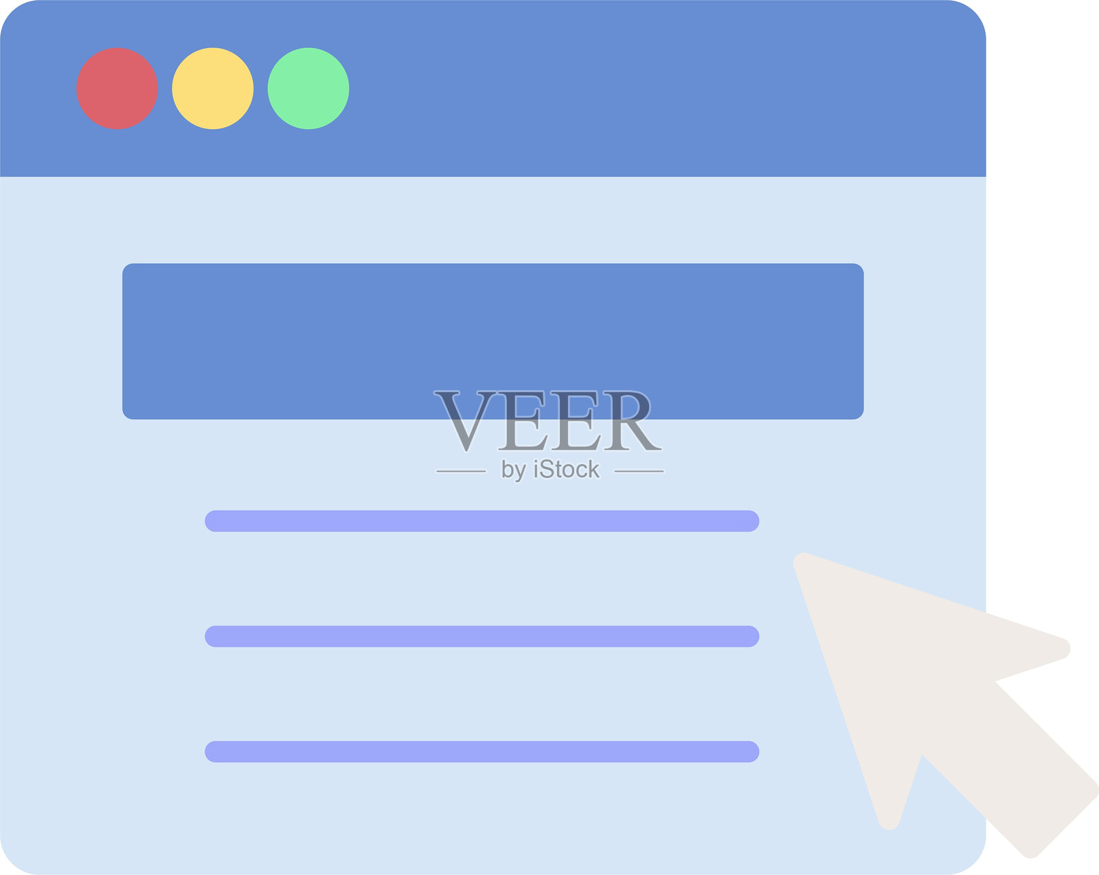 网页门户扁平图标设计插画图片素材