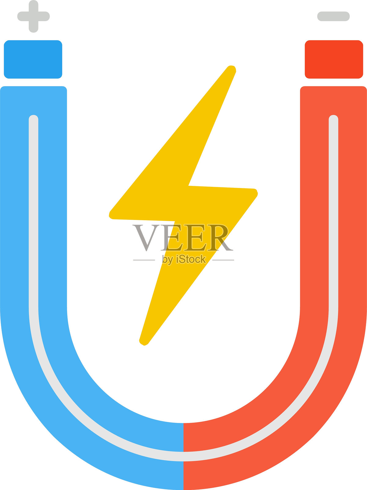 磁铁扁平图标设计插画图片素材