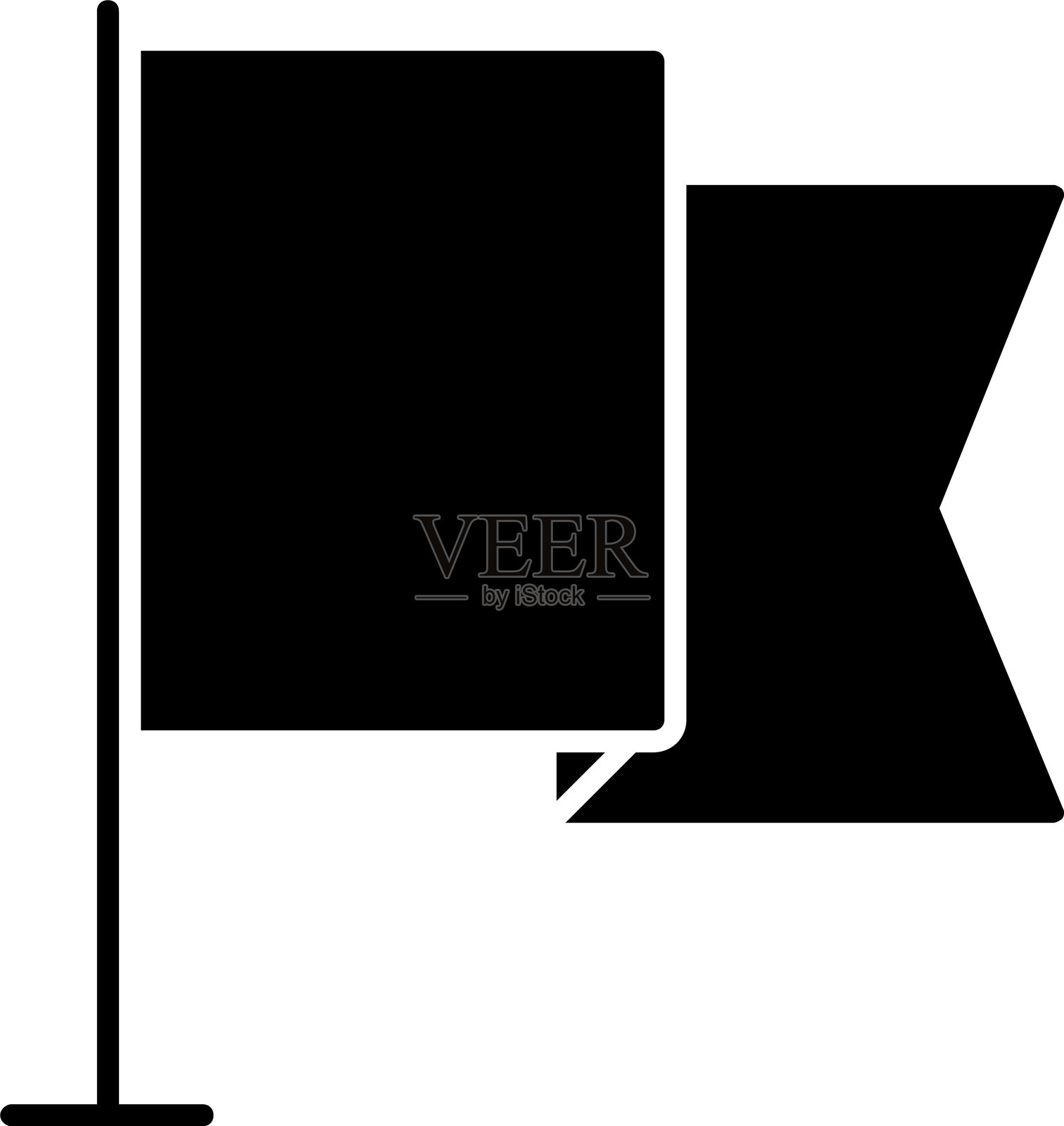 旗帜图标设计插画图片素材