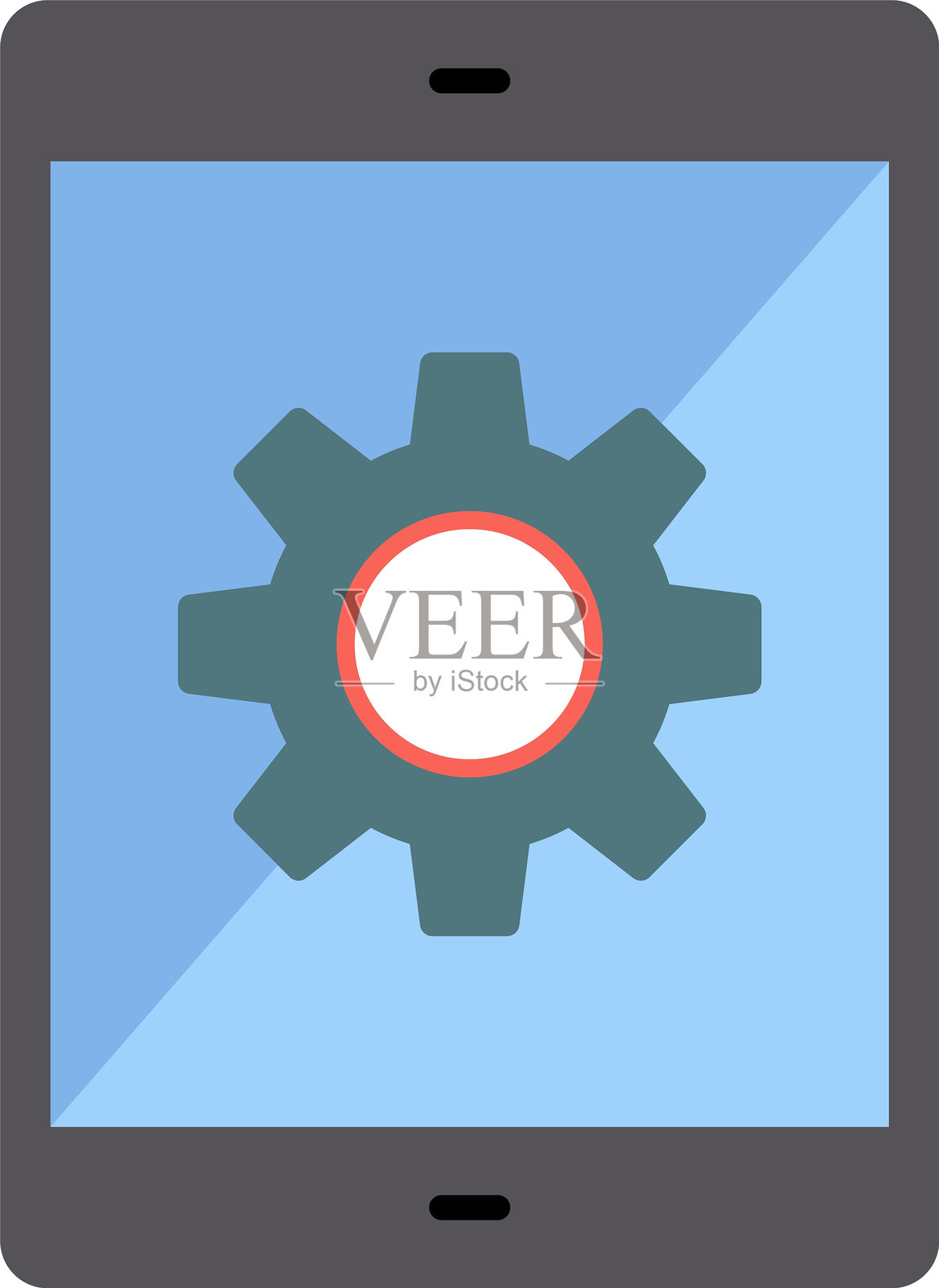 科技扁平图标设计插画图片素材