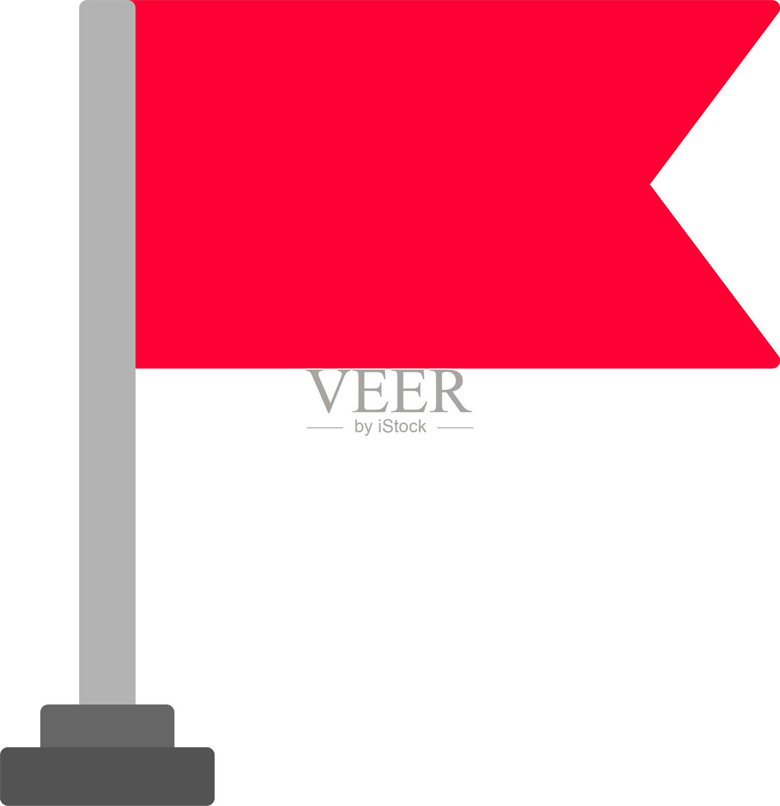 平面图标设计的旗帜插画图片素材