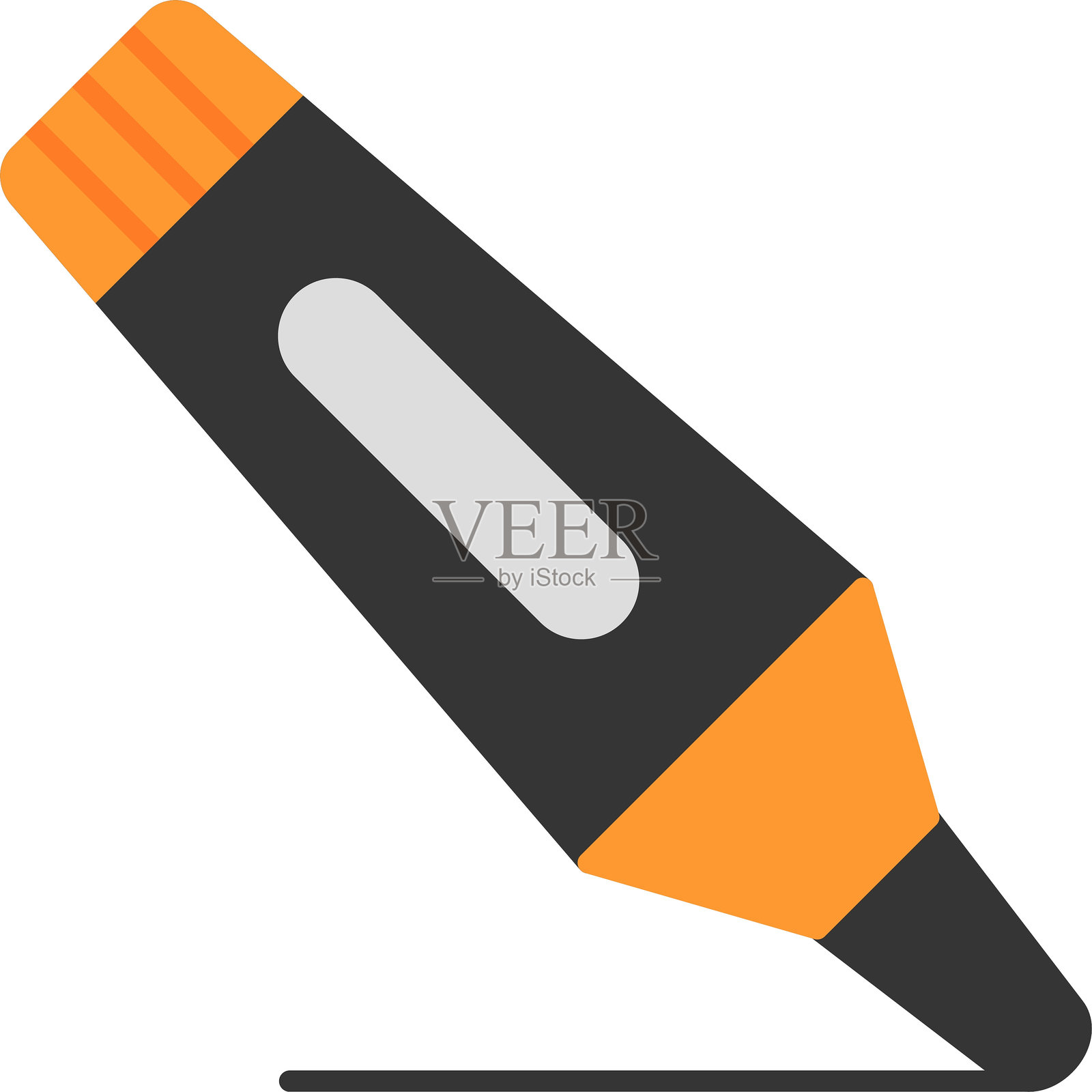 马克笔扁平图标设计插画图片素材