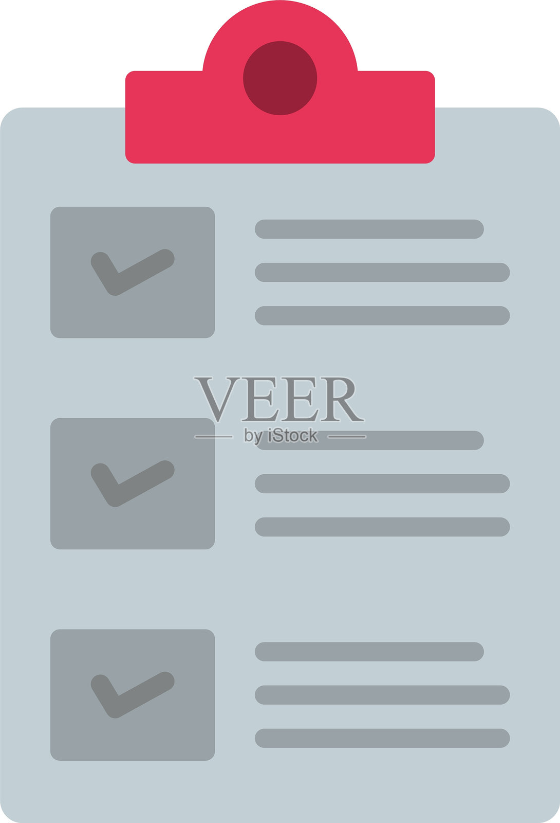 购物清单扁平图标设计插画图片素材