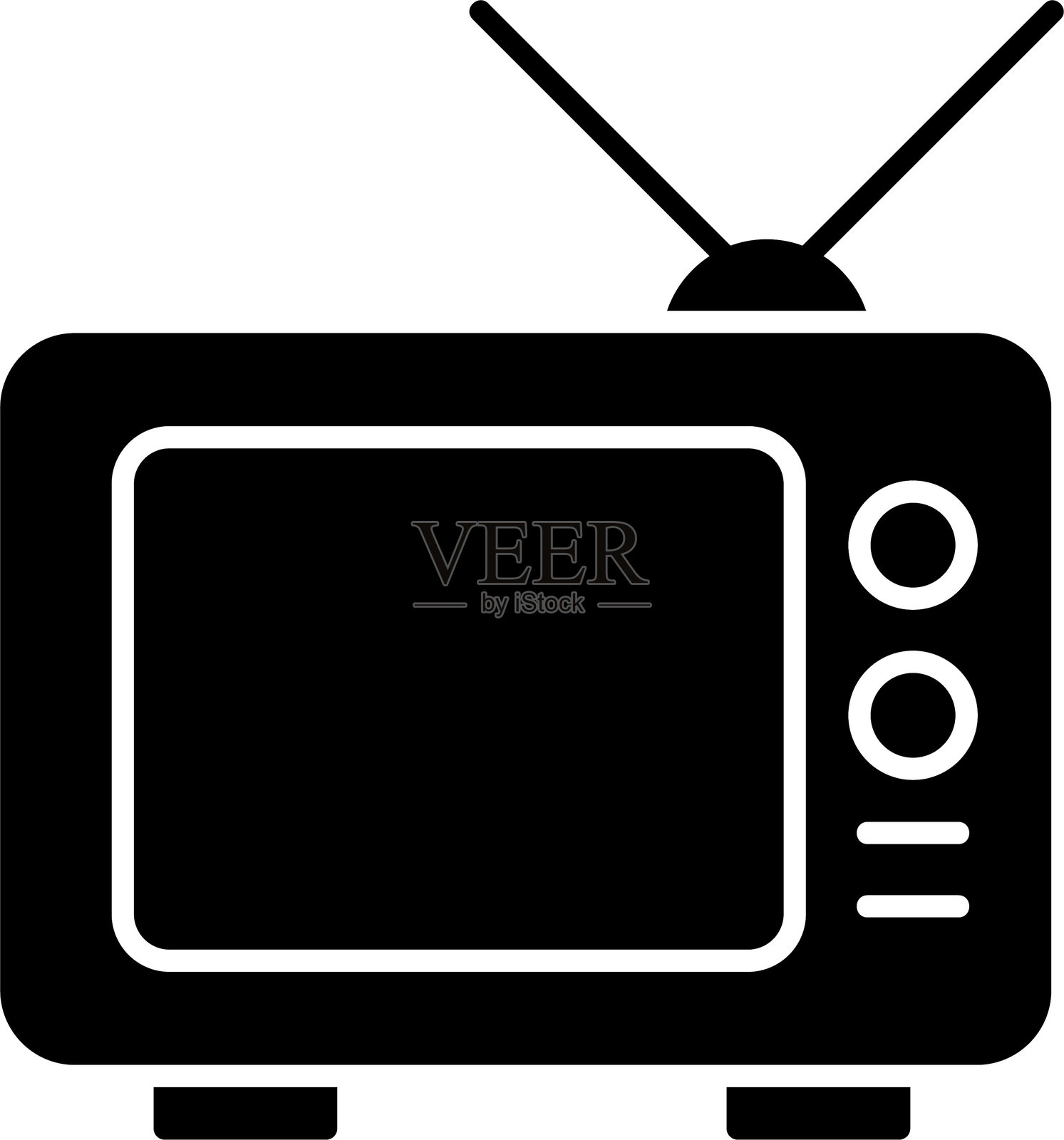 电视图标设计插画图片素材