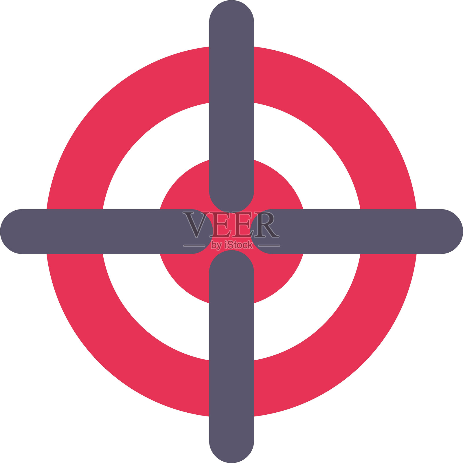 目标扁平图标设计插画图片素材