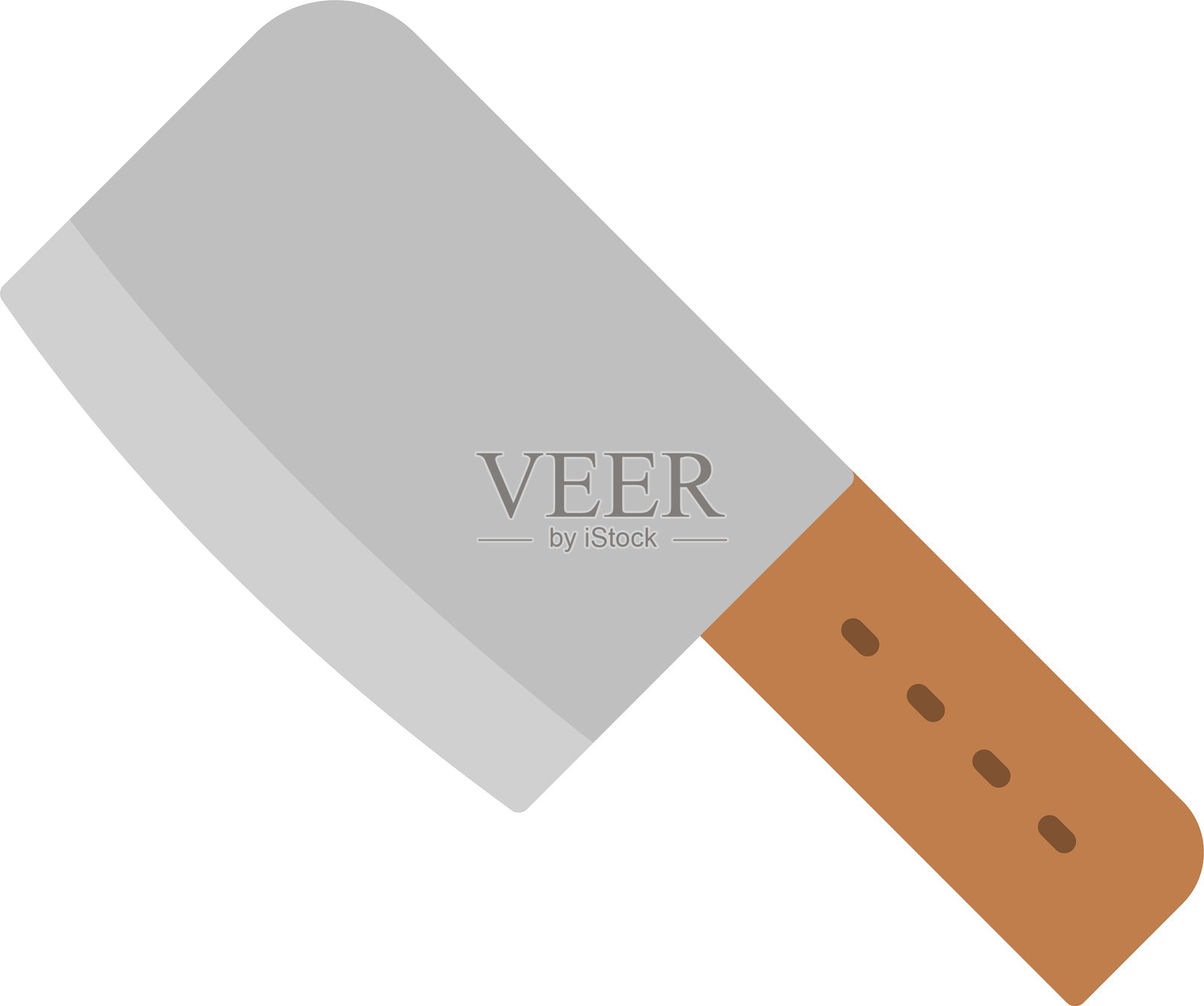 平底刀扁平图标设计插画图片素材