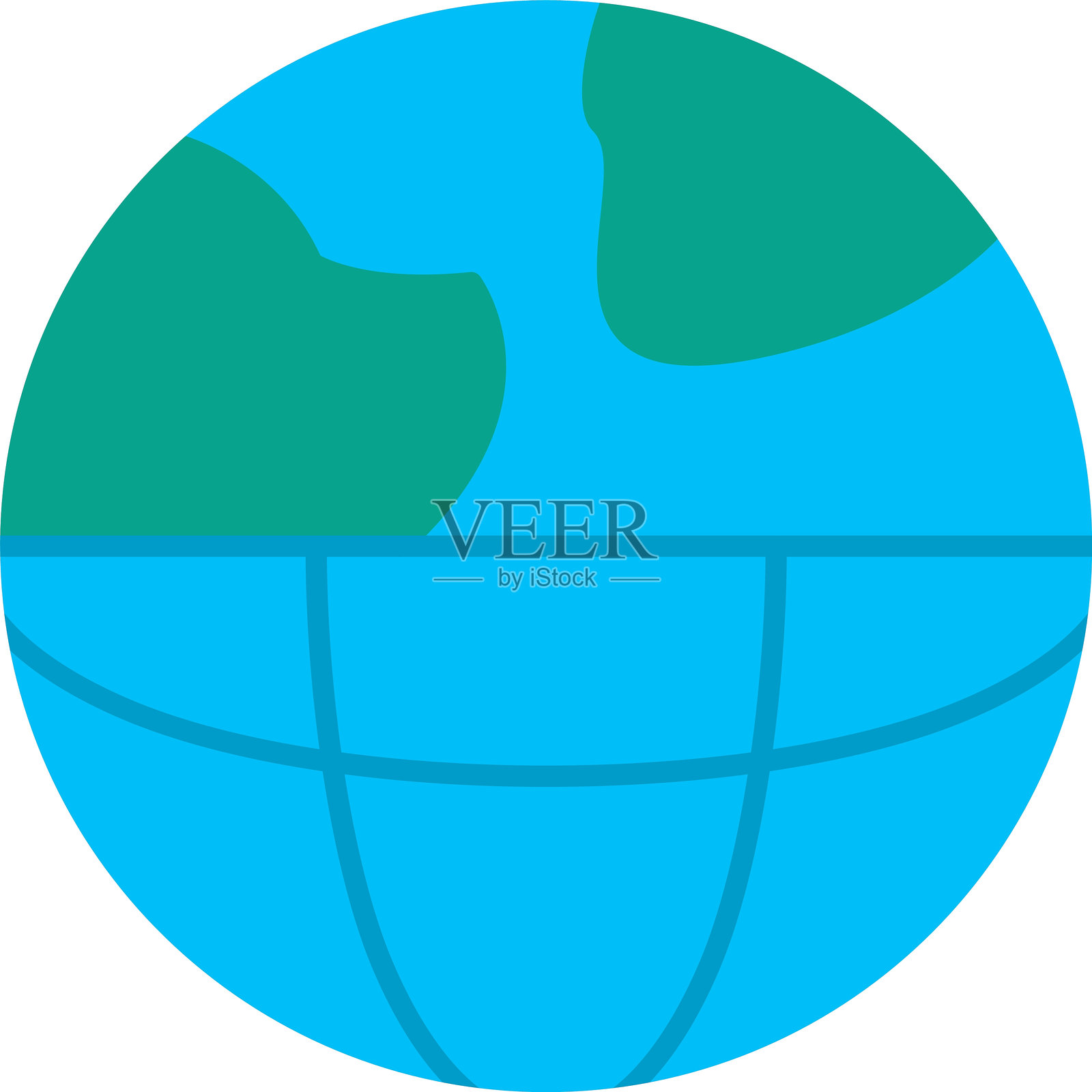 地球物理学扁平图标设计插画图片素材