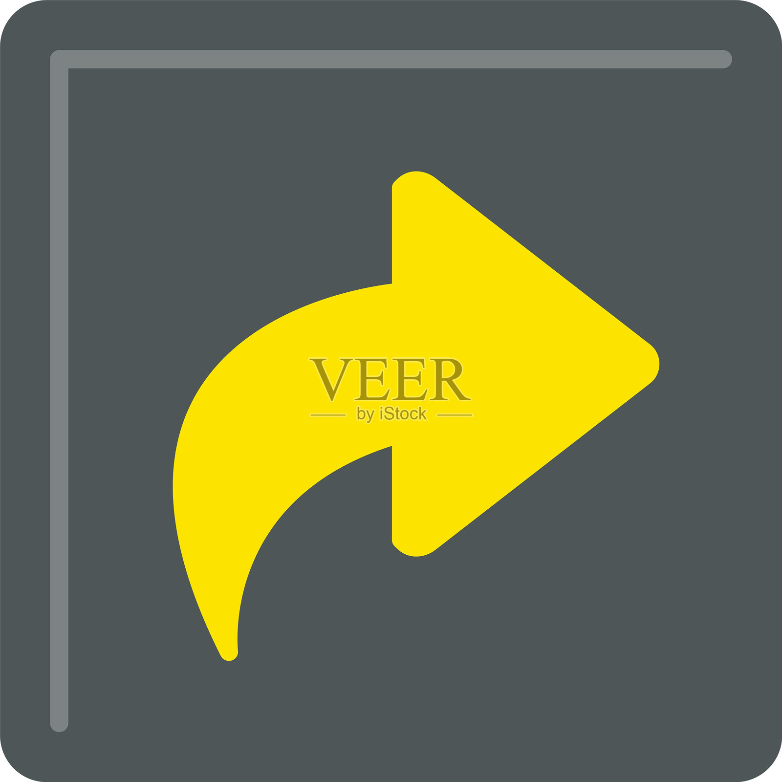 曲线右侧平面图标设计插画图片素材