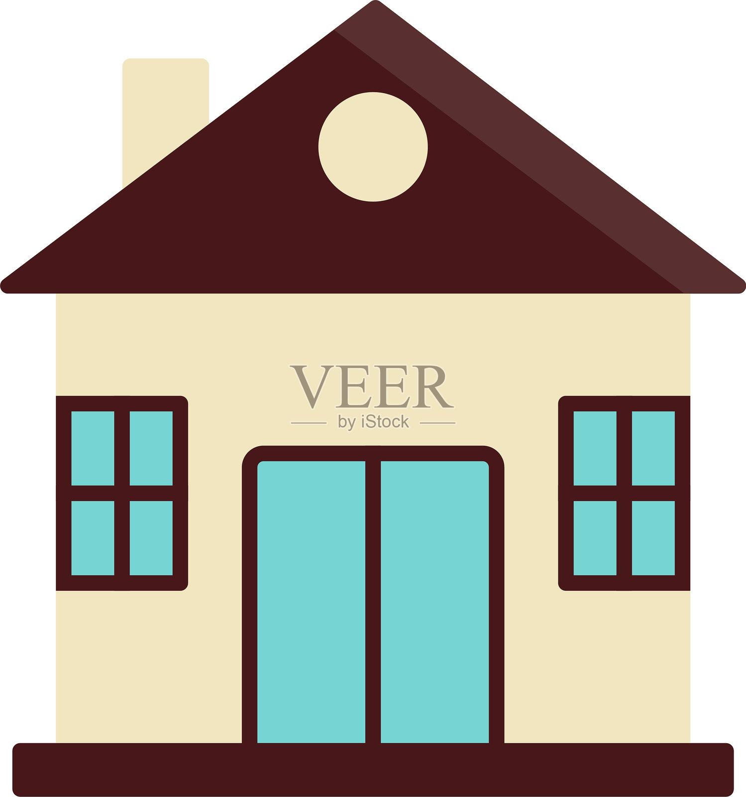 房屋公寓图标设计插画图片素材