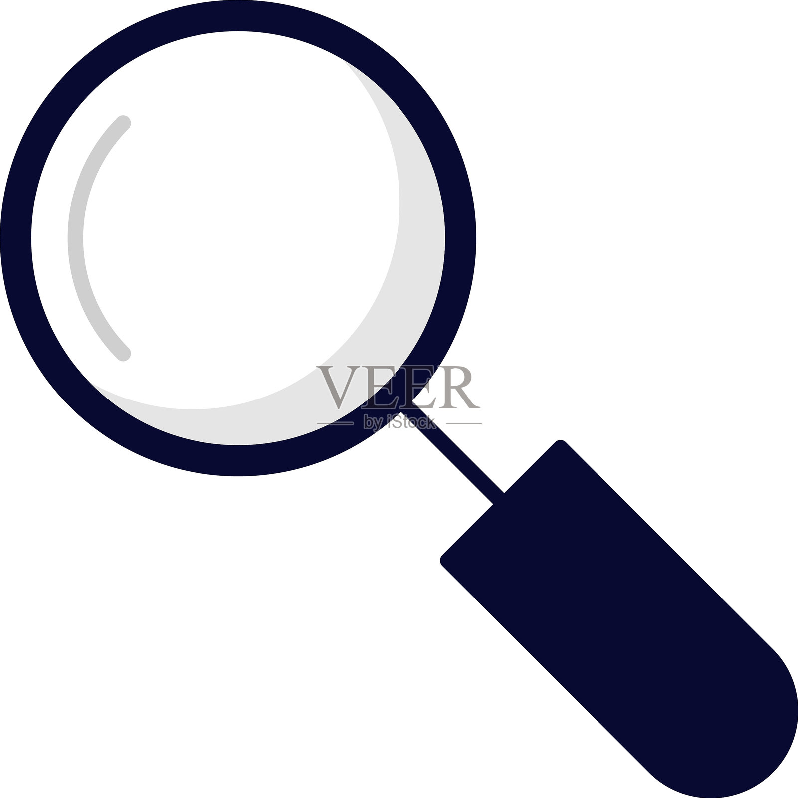 搜索扁平图标设计插画图片素材