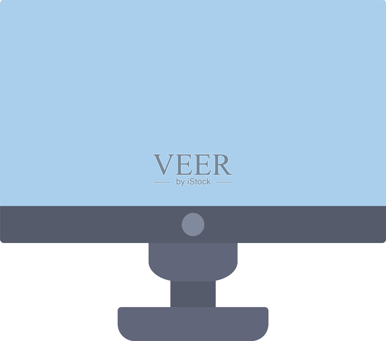 电脑扁平图标设计插画图片素材