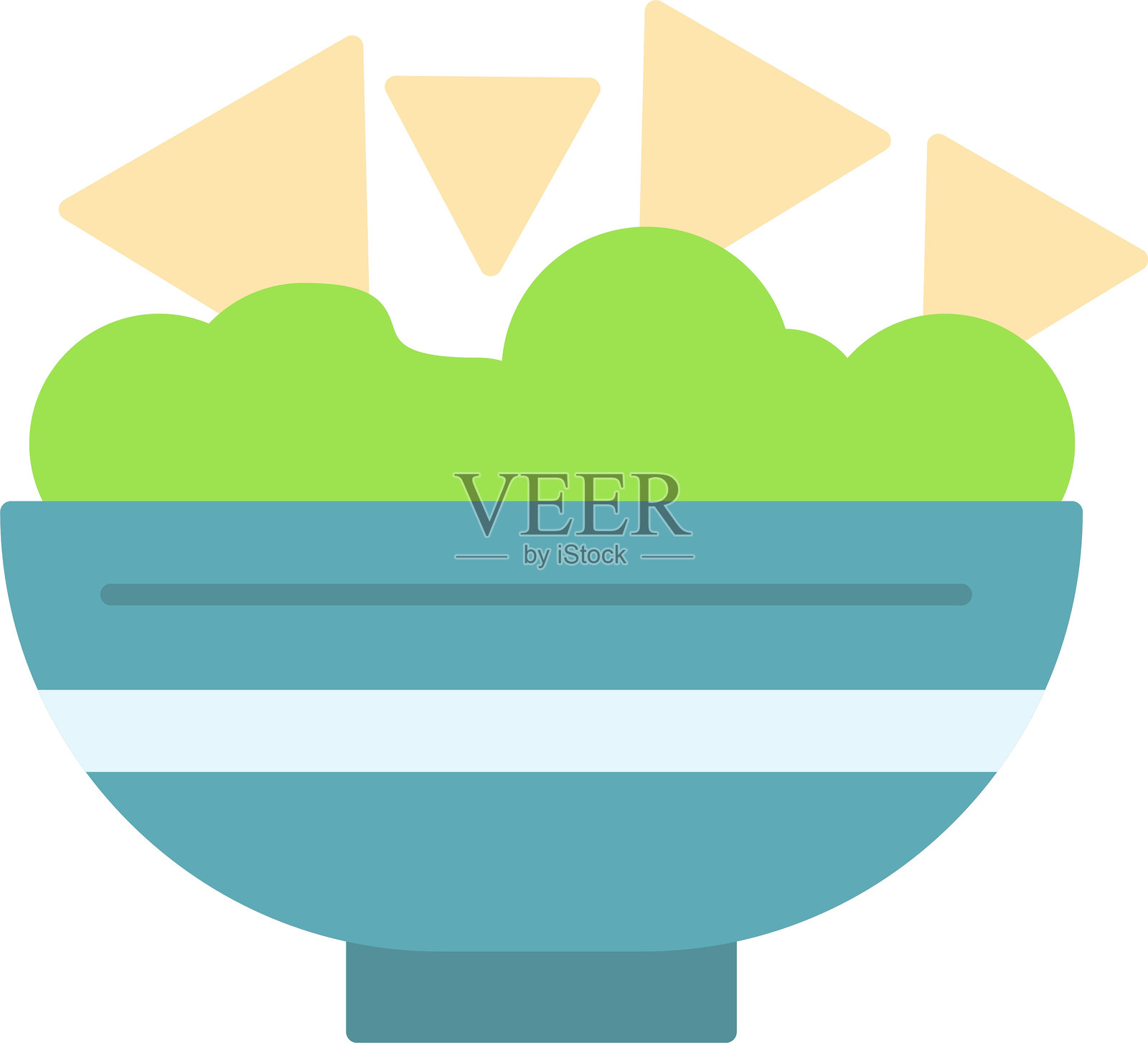 玉米片扁平图标设计插画图片素材