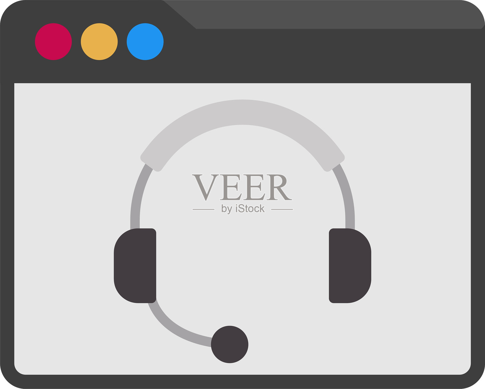 网站支持扁平图标设计插画图片素材