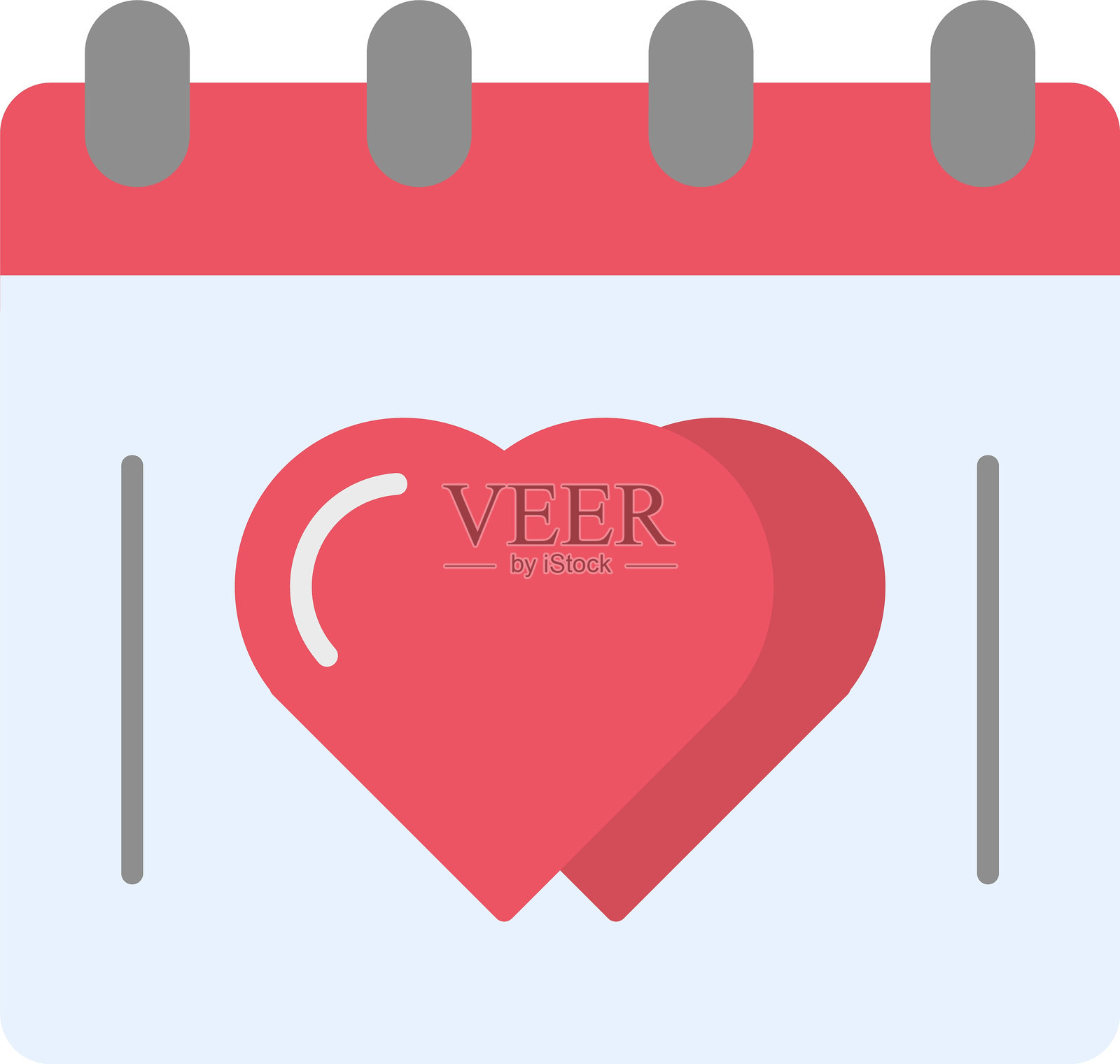 婚礼日扁平图标设计插画图片素材