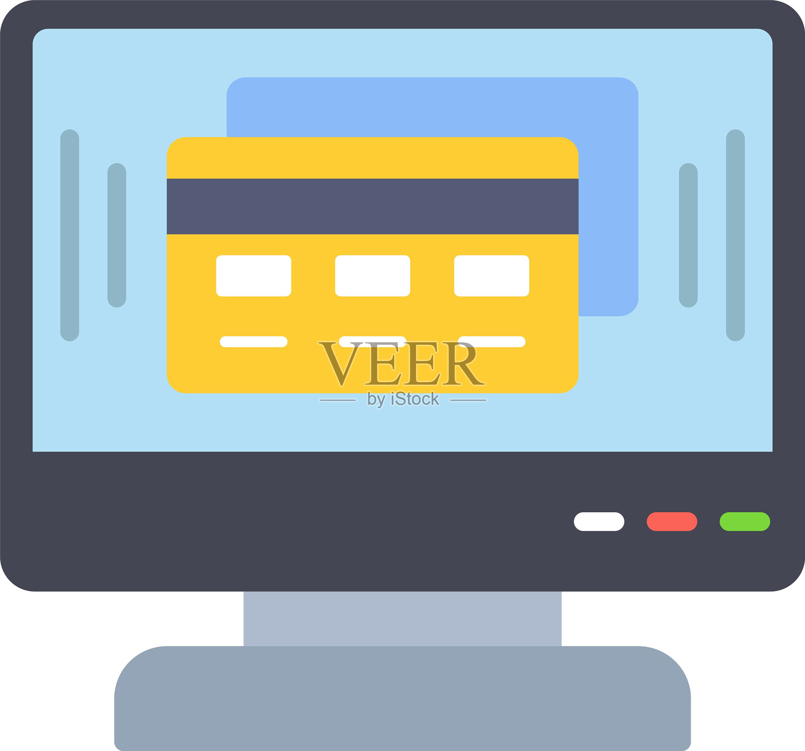 扁平支付扁平图标设计插画图片素材