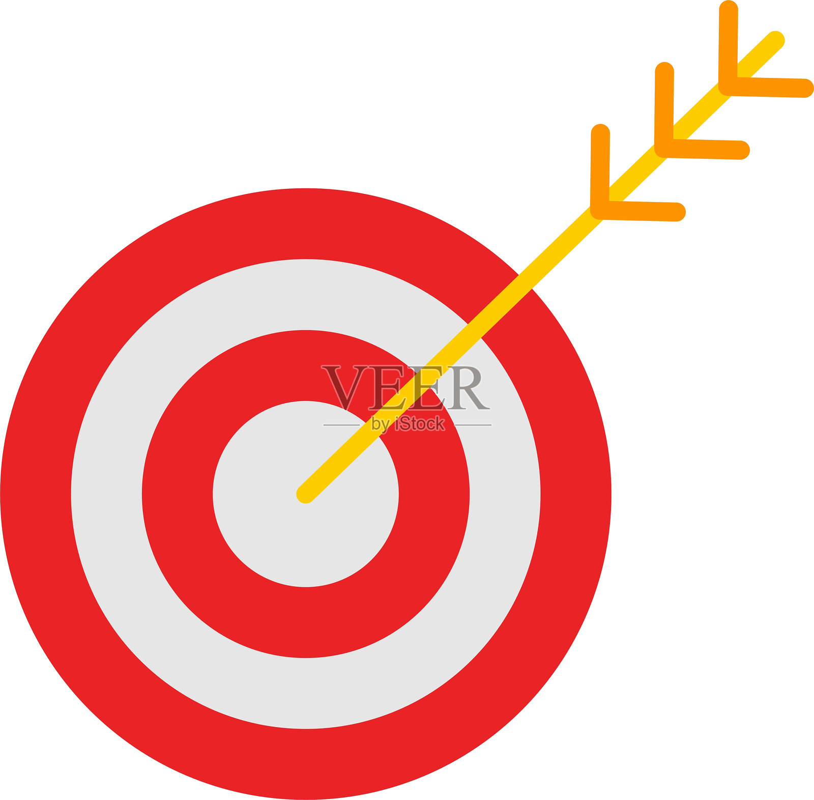 目标扁平图标设计插画图片素材