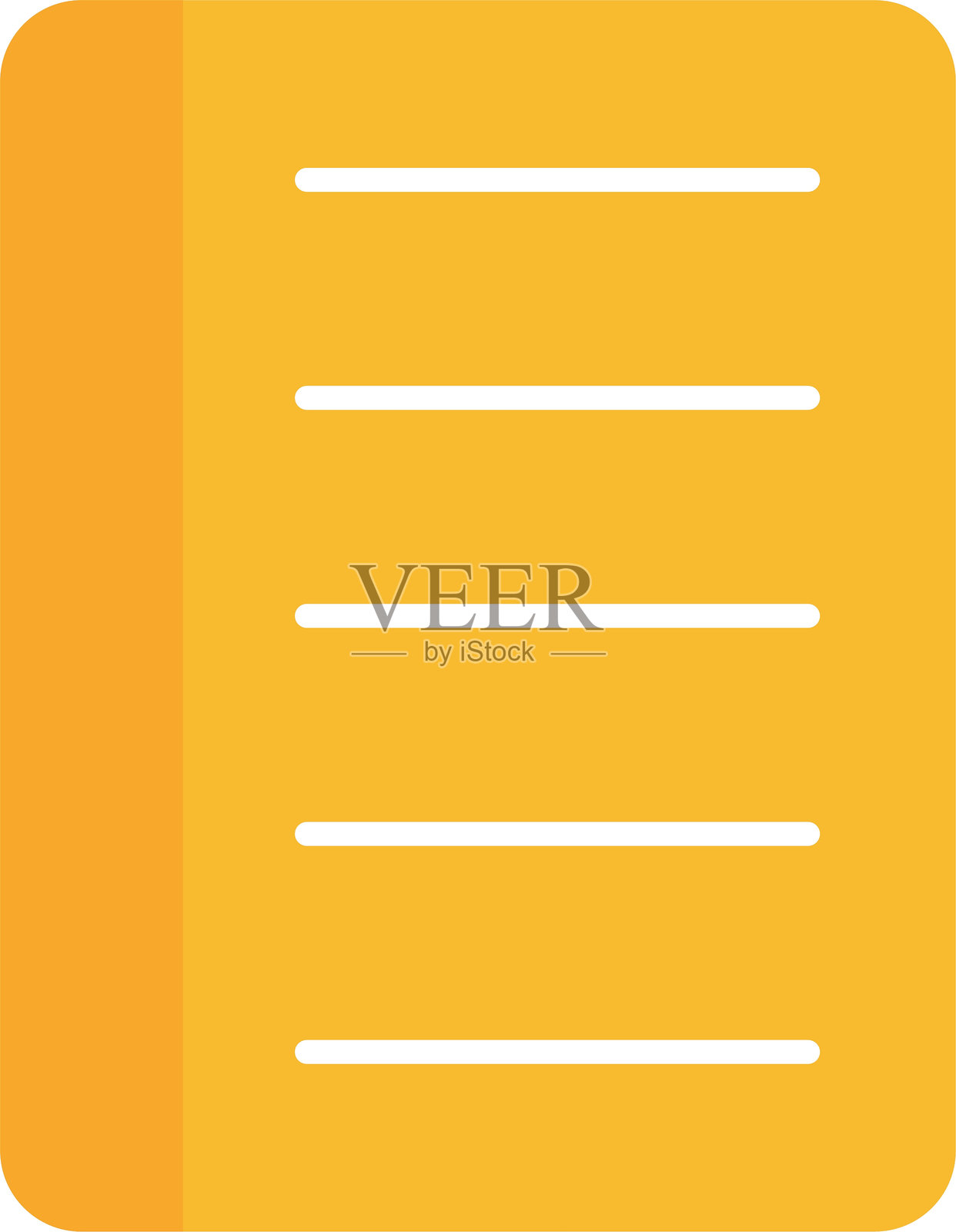 笔记本平面图标设计插画图片素材