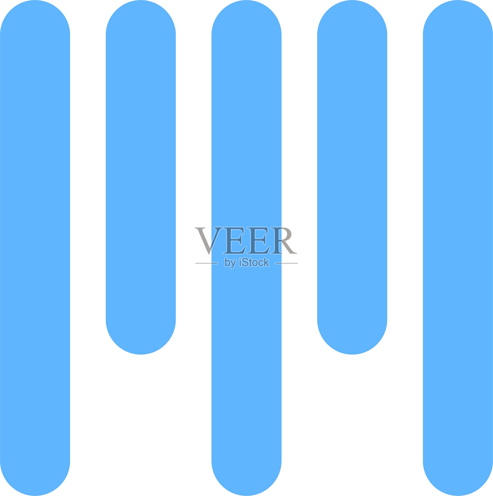 垂直对齐顶部的扁平图标设计插画图片素材