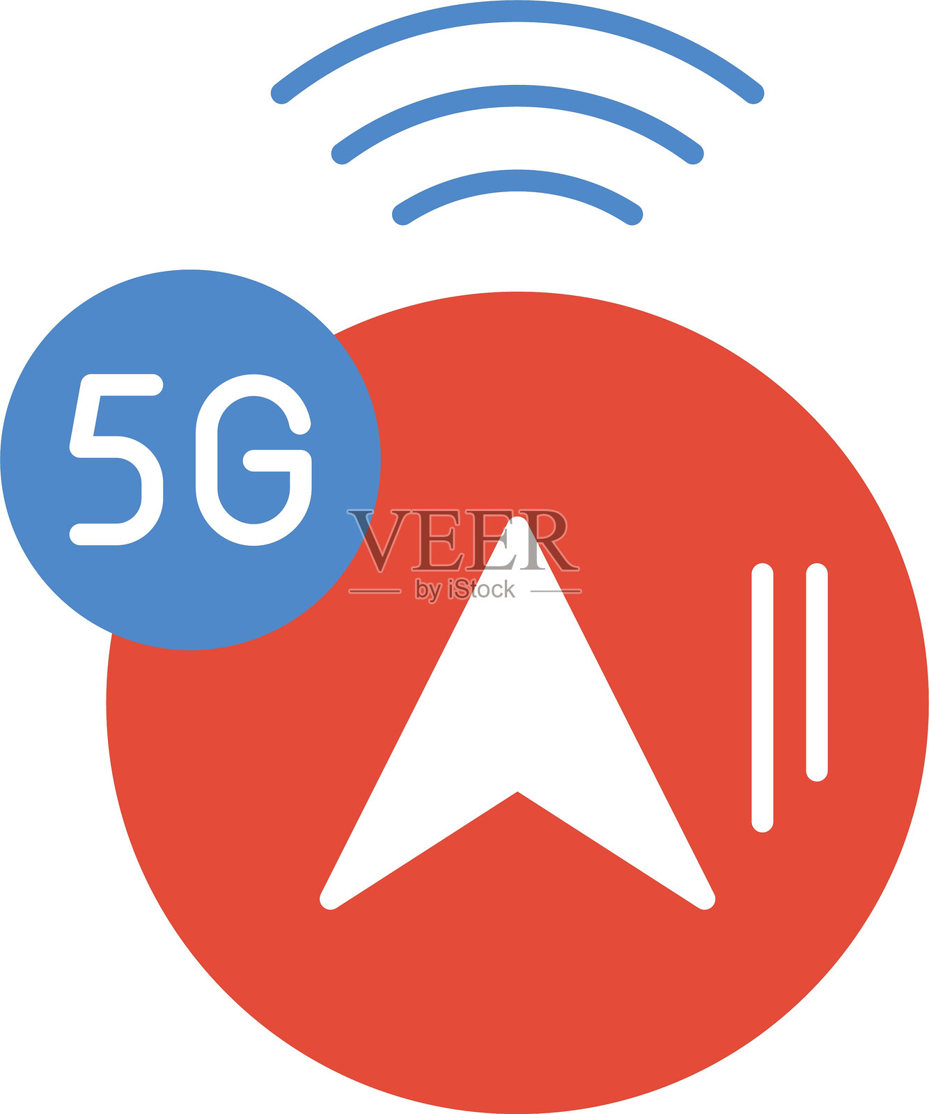 导航扁平图标设计插画图片素材