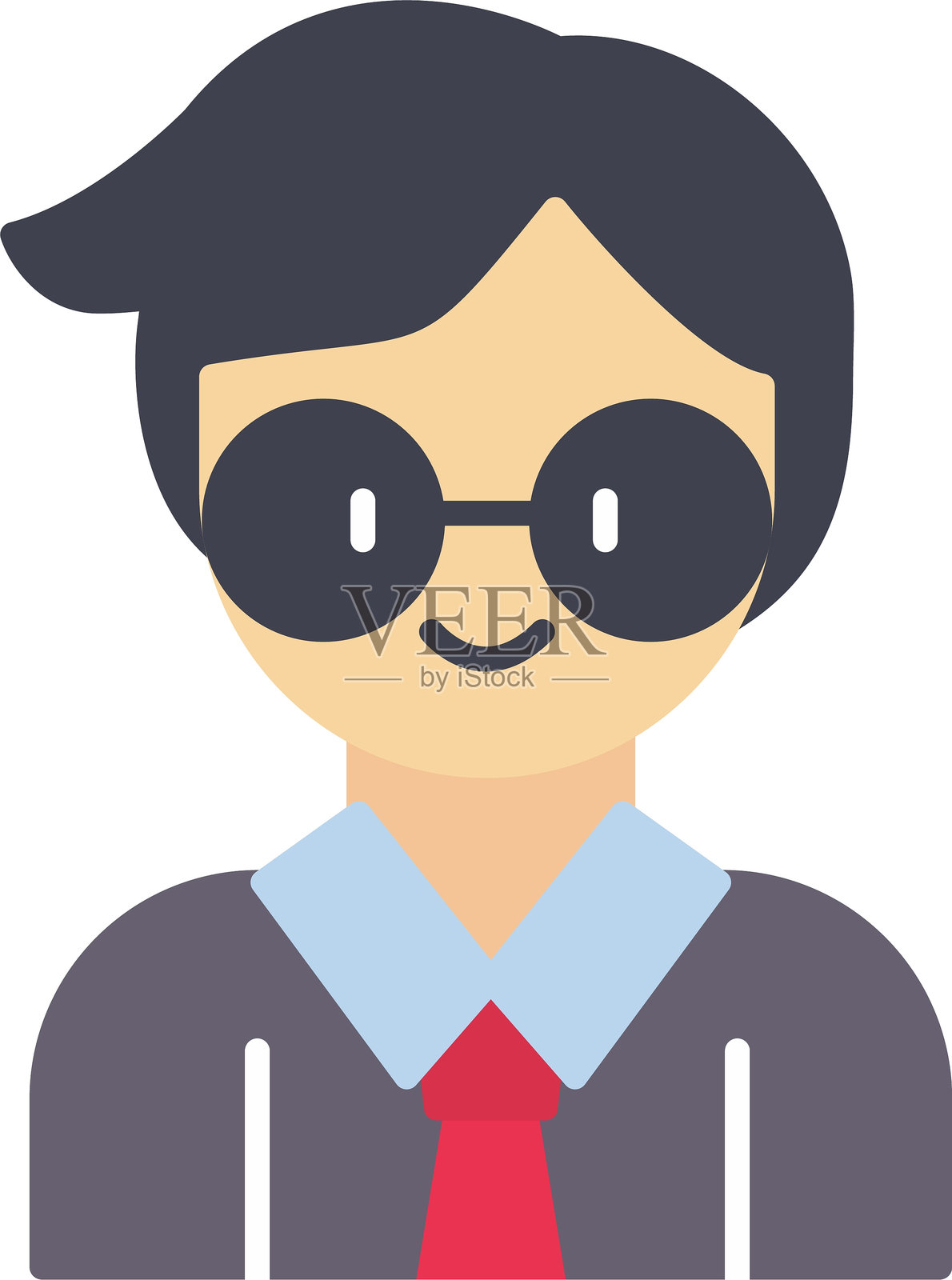 教师扁平图标设计插画图片素材