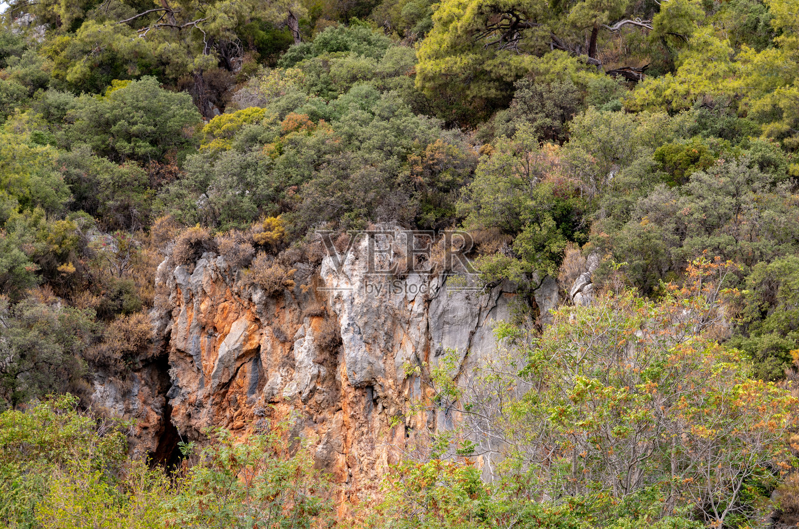 古城奥林波斯的遗址照片摄影图片
