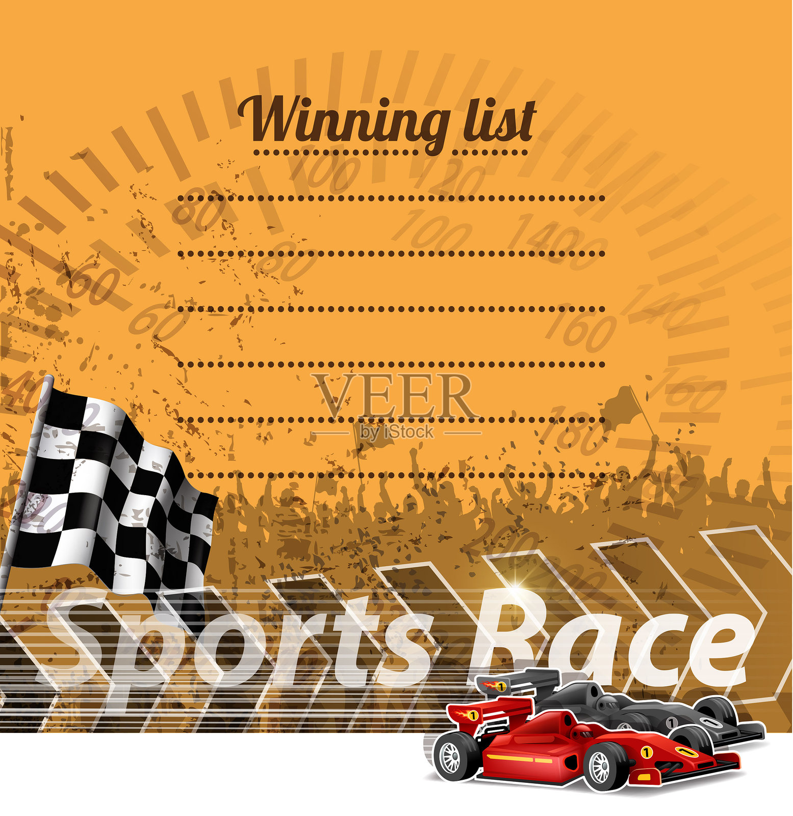 赛车之旅插画图片素材