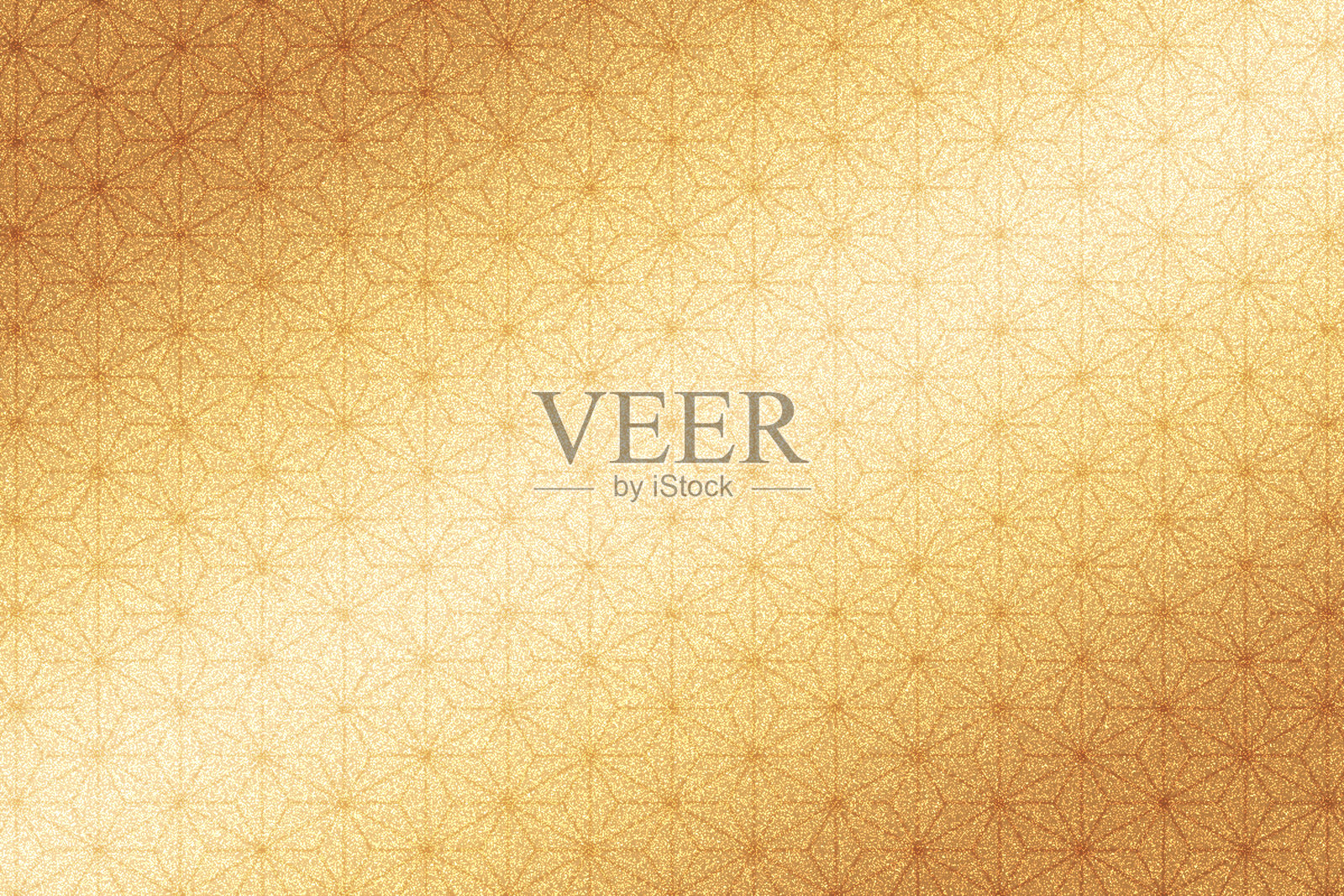 金色折叠屏风背景，带有麻叶图案烧灼（香槟金）对角渐变照片摄影图片