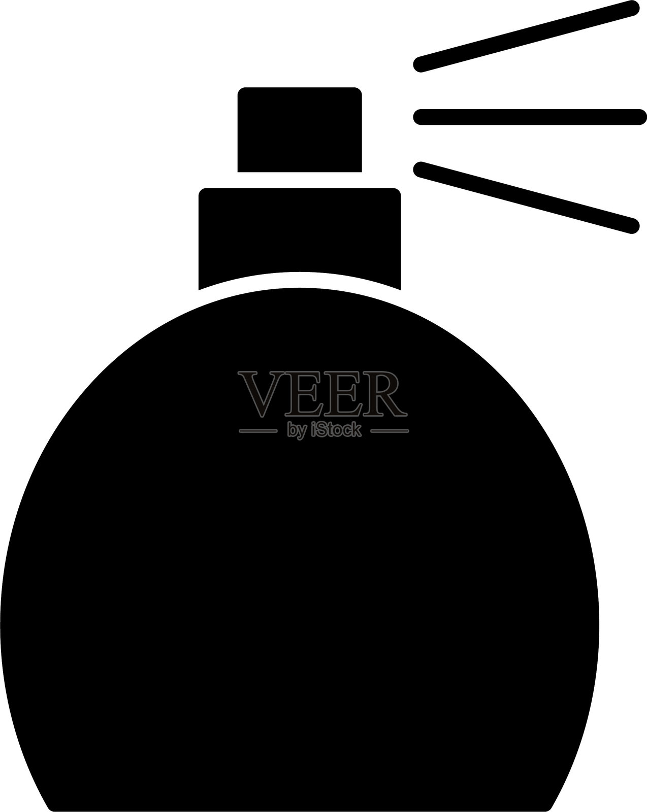 香水瓶图标设计插画图片素材