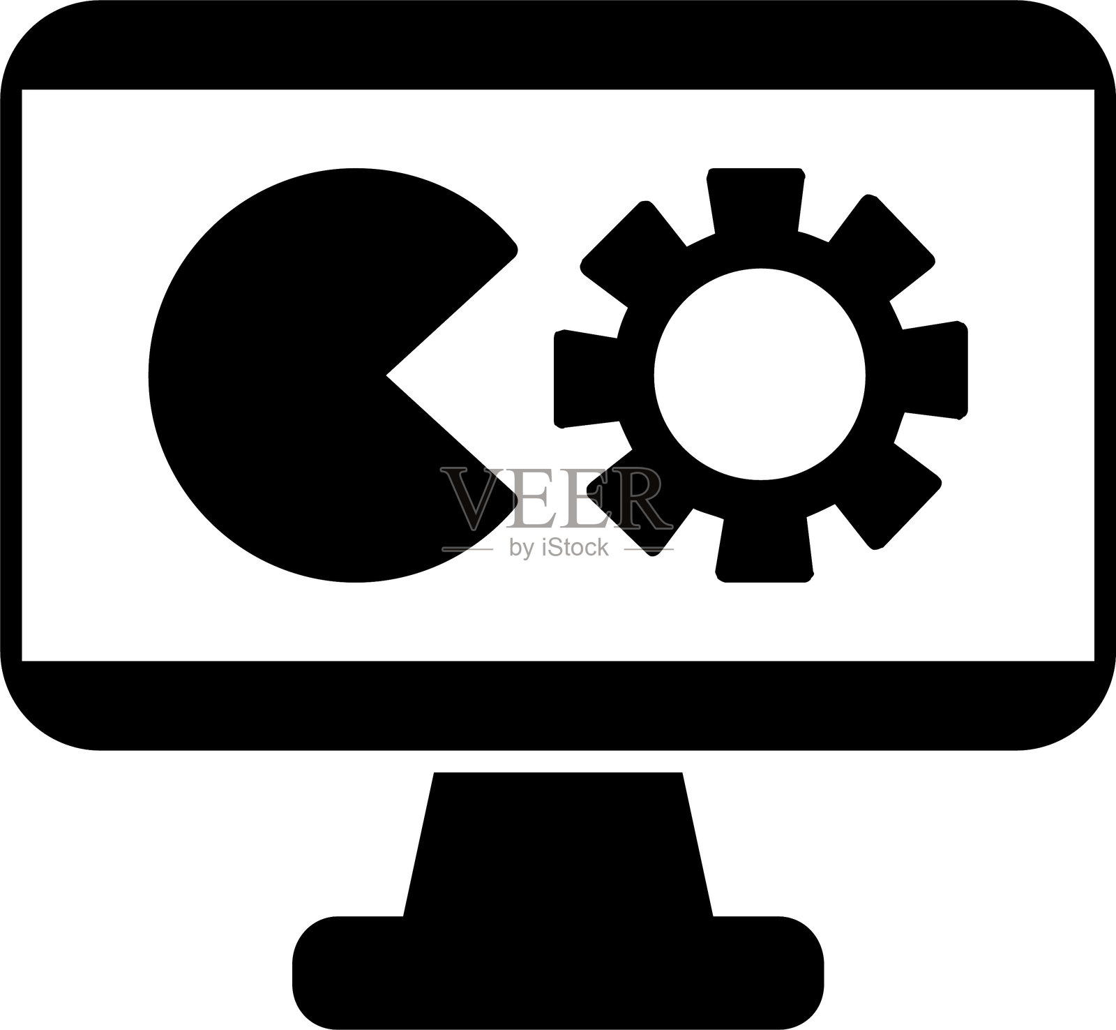 饼图图标设计插画图片素材