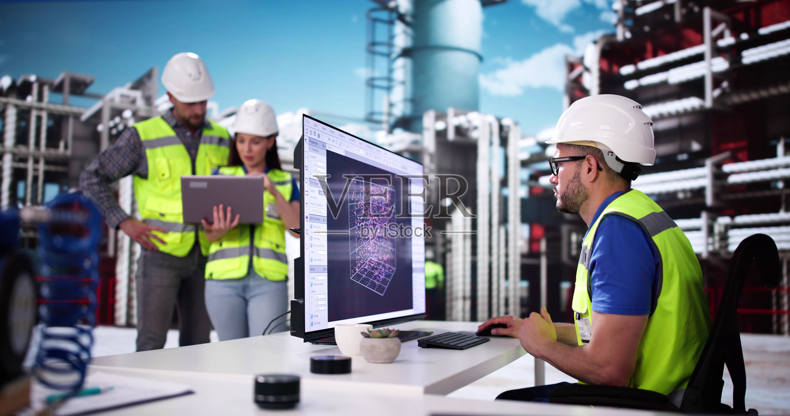 石油和天然气工业厂的科学与研究照片摄影图片