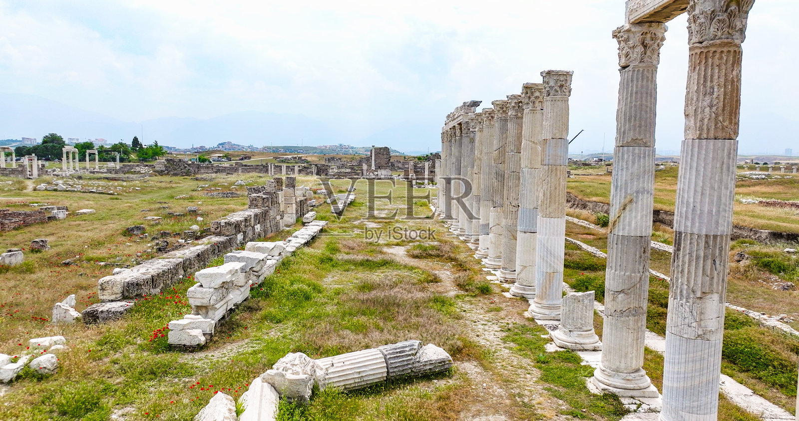 老底嘉古城鸟瞰照片摄影图片