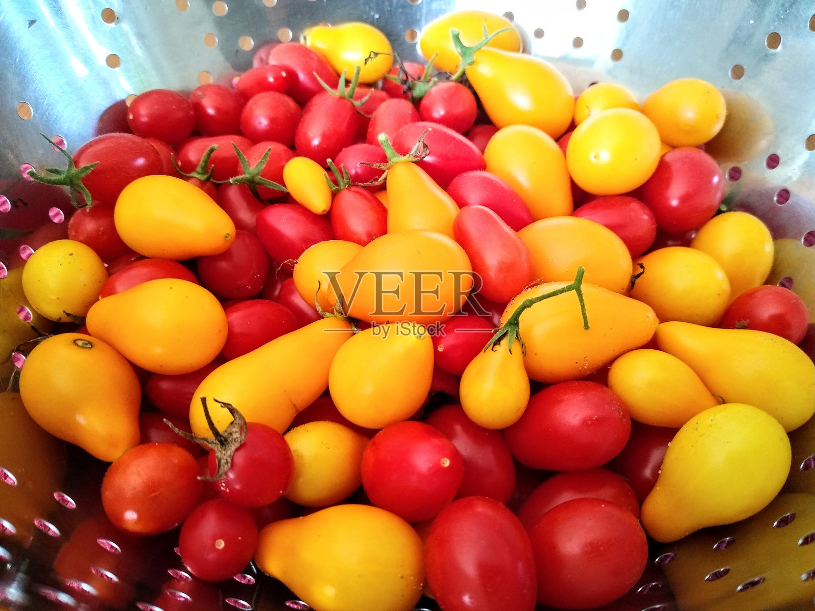 五彩缤纷的番茄照片摄影图片