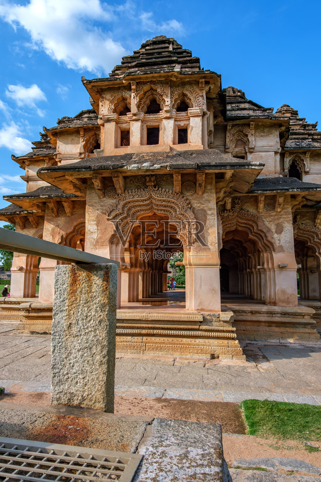 汉皮的莲花宫，印度照片摄影图片
