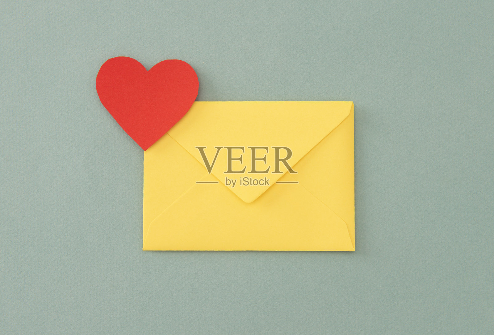 情书信封 - 浪漫的象征照片摄影图片