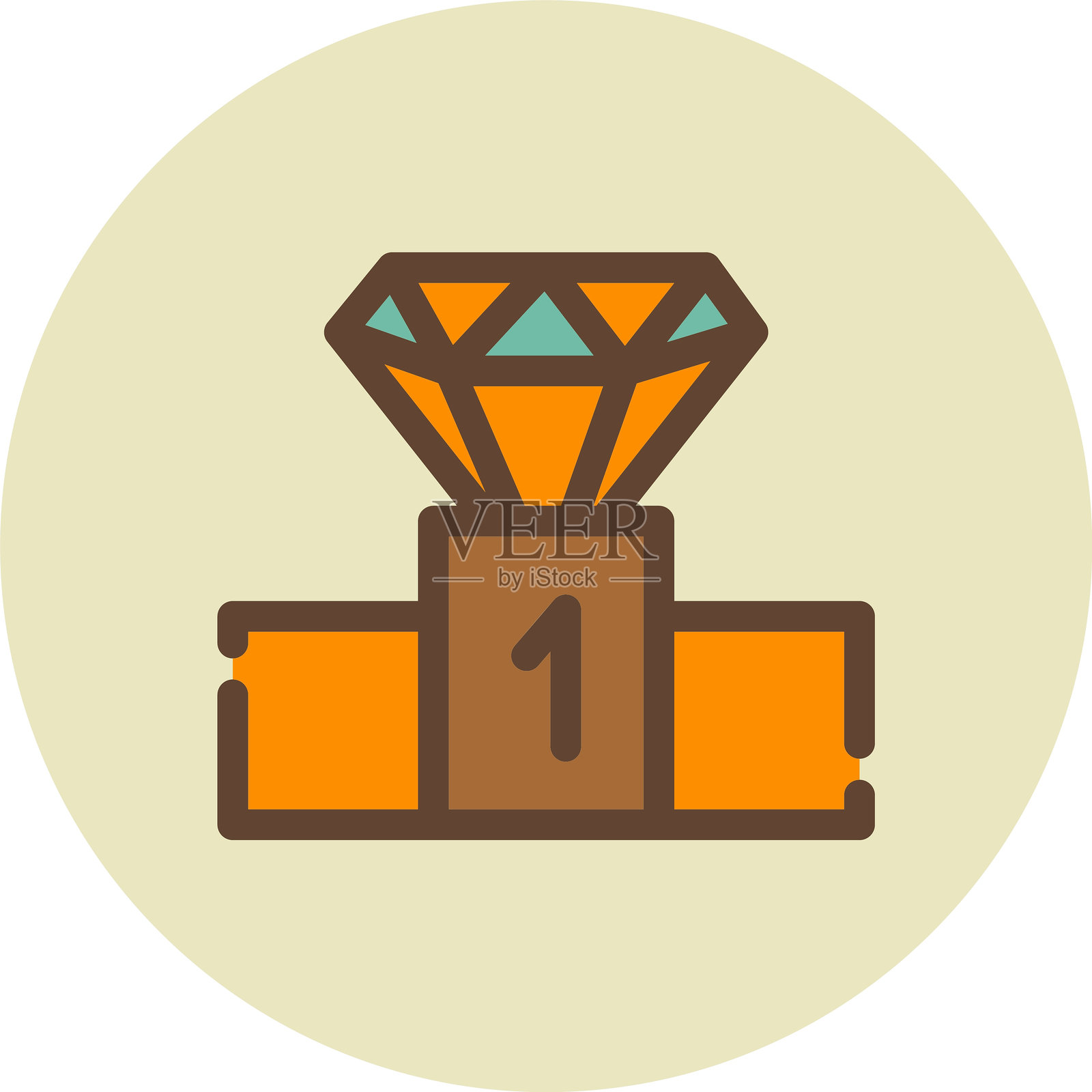 赢家图标插画图片素材