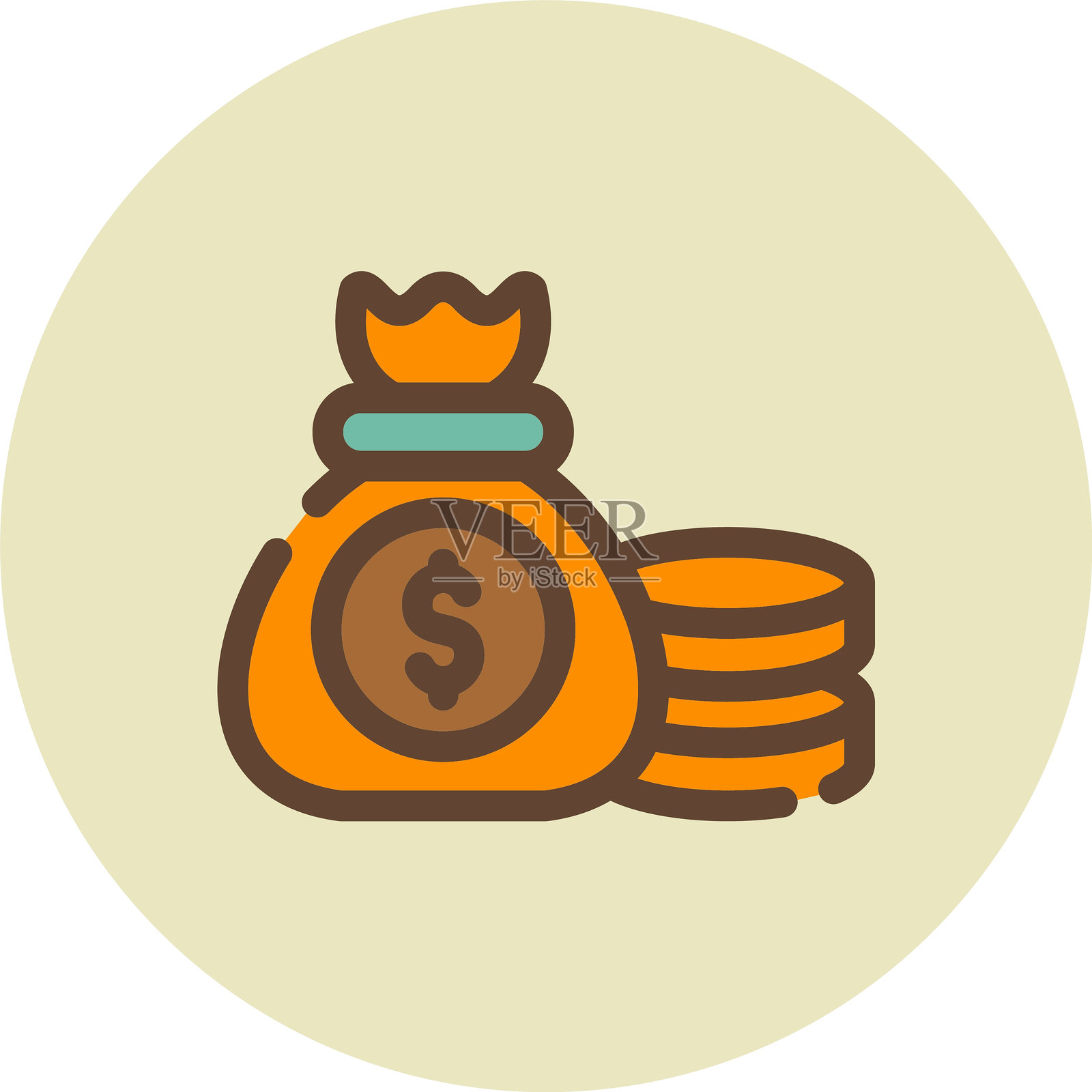 资金图标插画图片素材