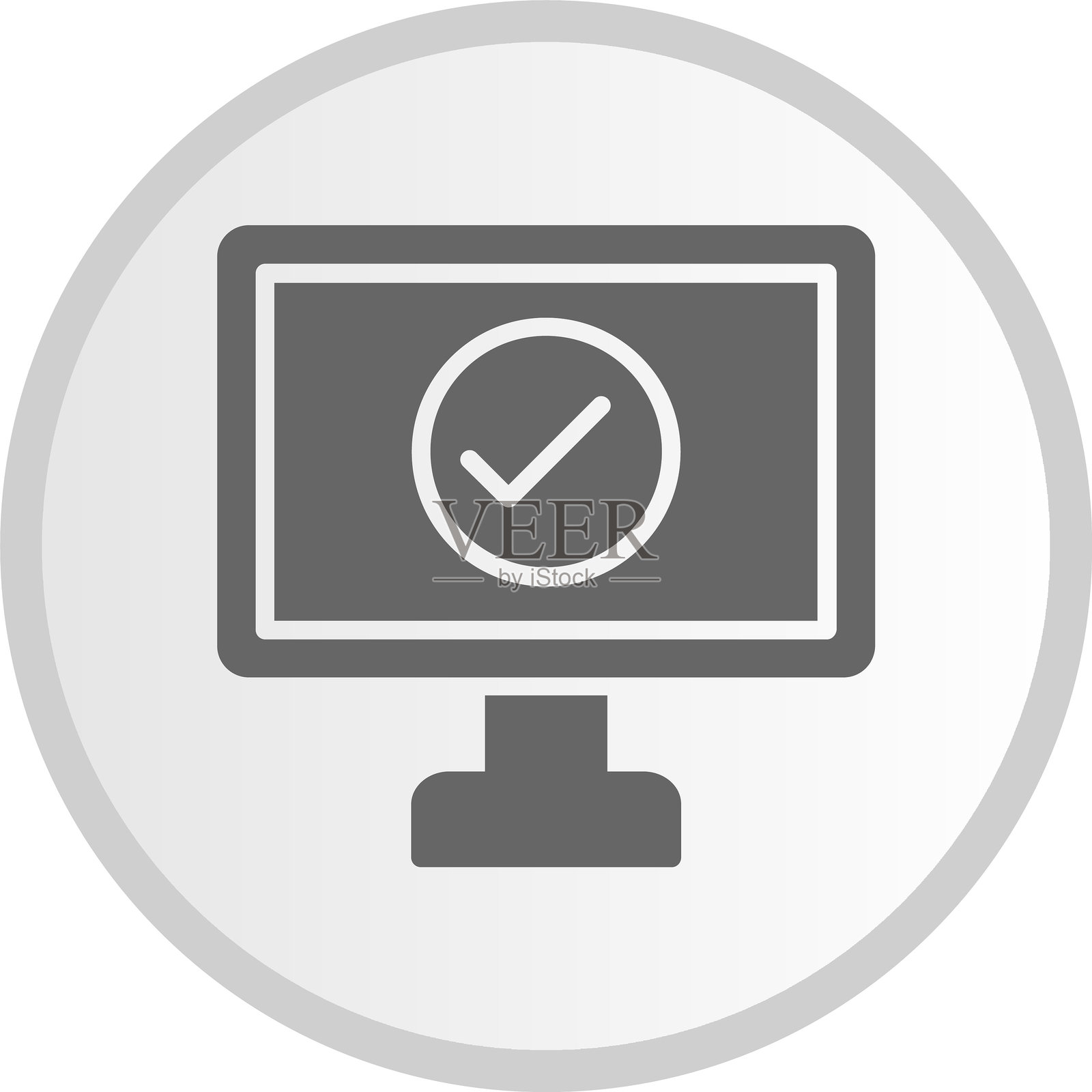 在线信息图标圆形灰色图标插画图片素材