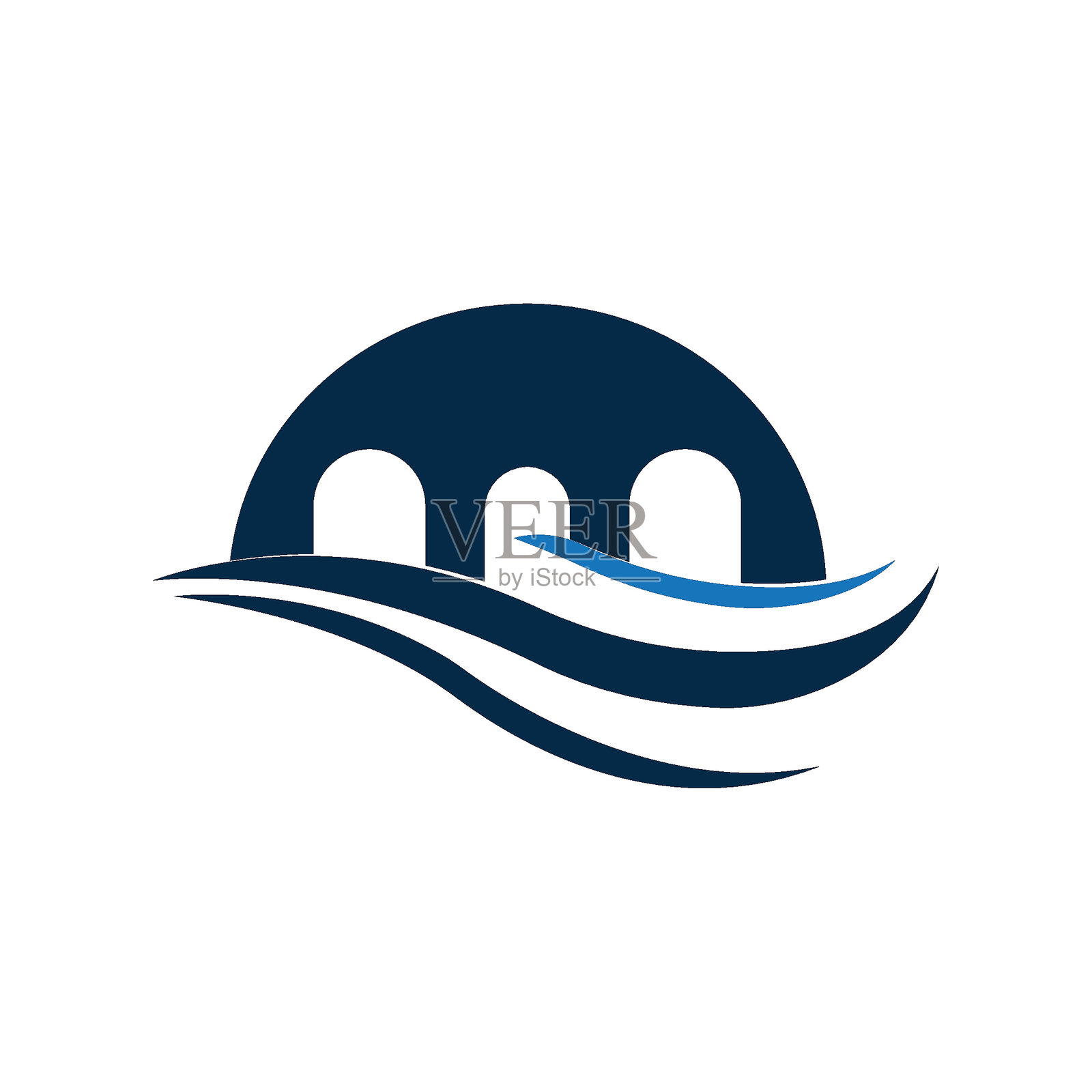 桥梁标志模板矢量图标插图插画图片素材