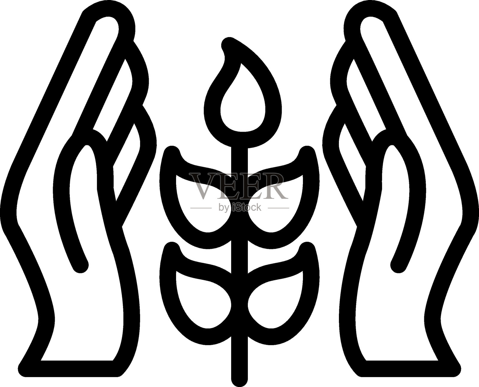 希望和谐矢量设计图标风格插画图片素材