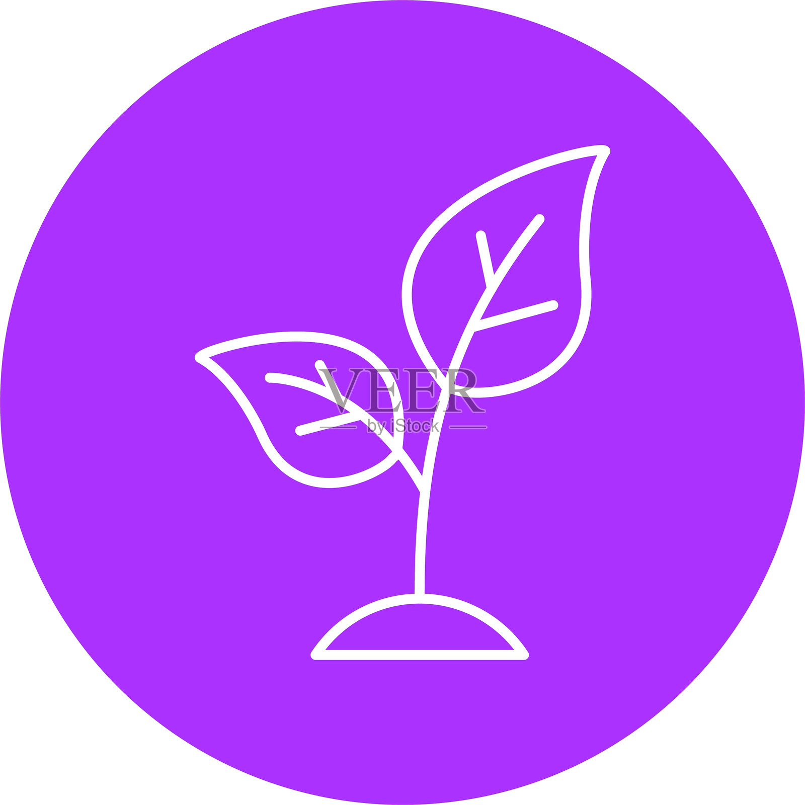 芽芽线圈图标插画图片素材