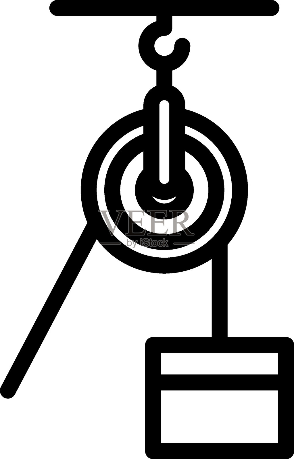 滑轮矢量设计图标风格插画图片素材