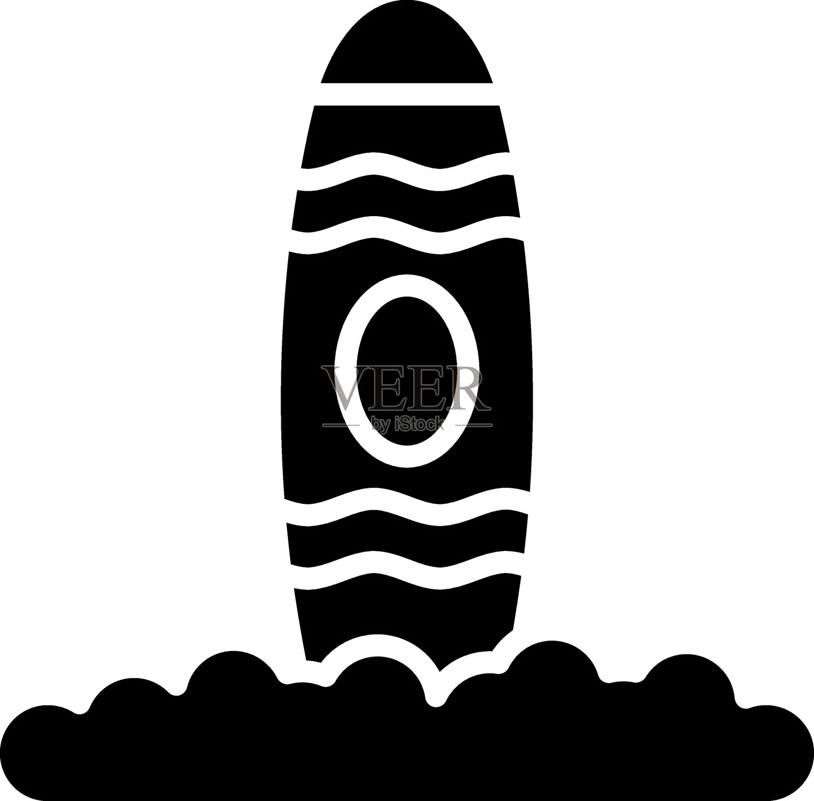 冲浪板图标矢量设计插画图片素材