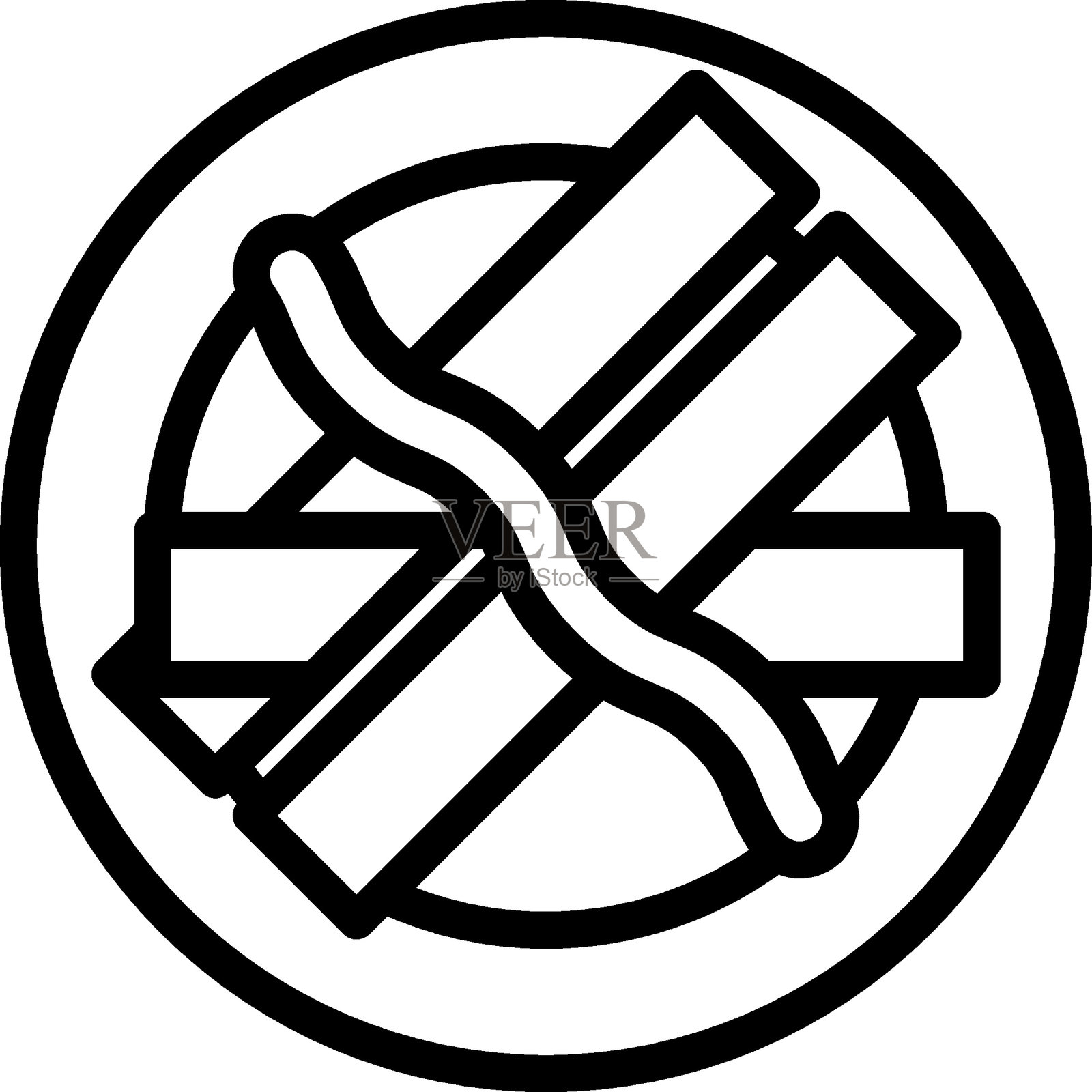 蓝色盘子特餐矢量设计图标风格插画图片素材