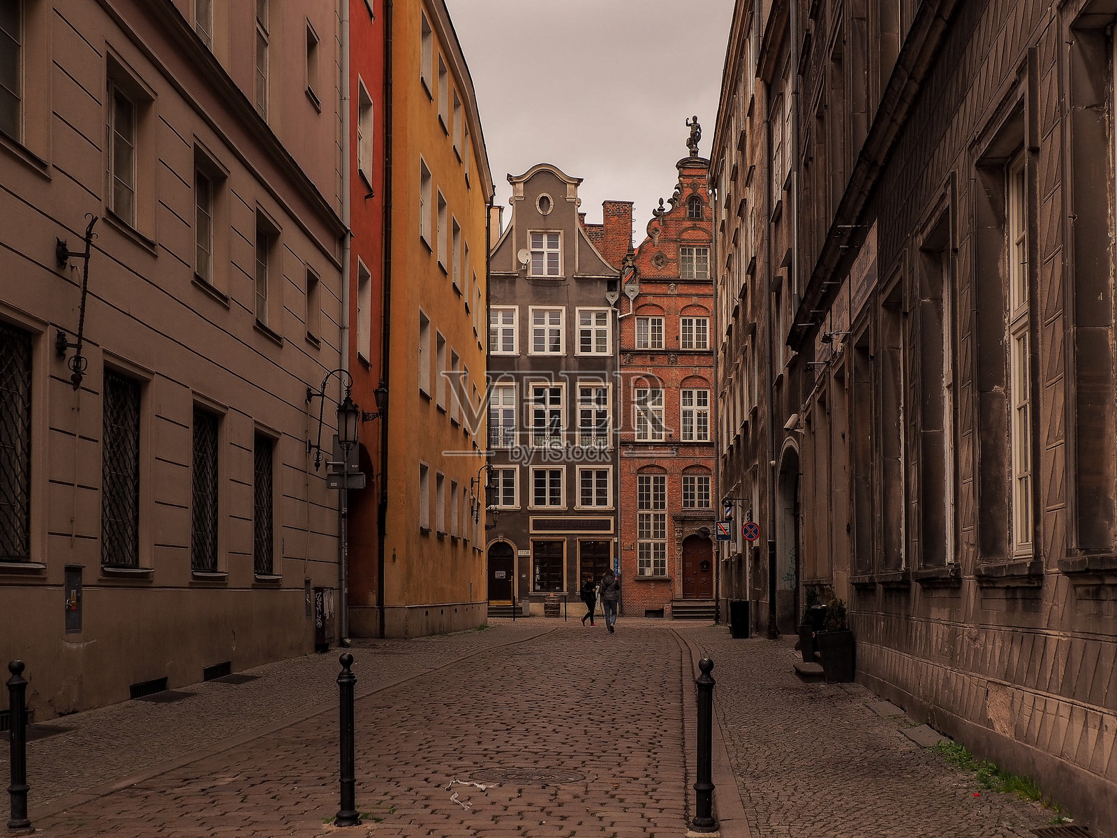 格但斯克的老城照片摄影图片