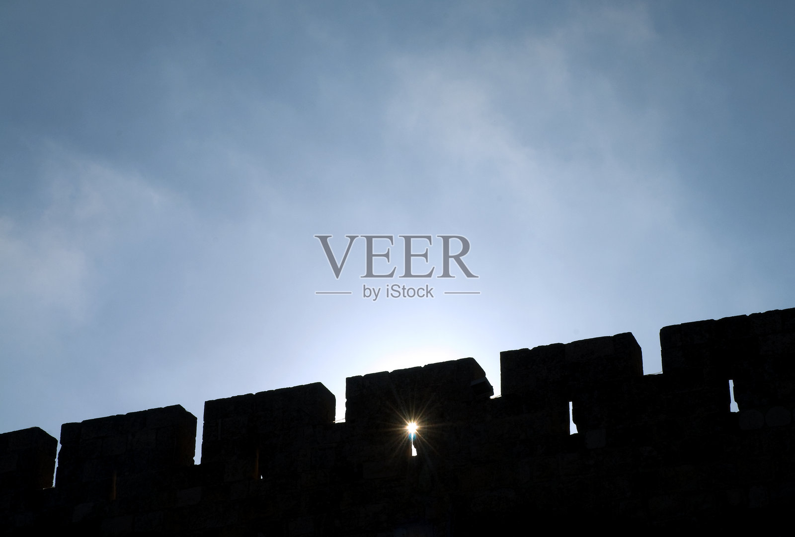 耶路撒冷老城的古代石墙照片摄影图片