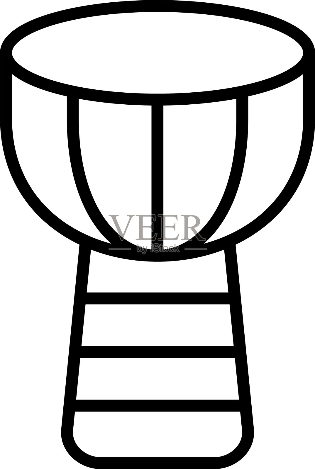 非洲鼓图标插画图片素材