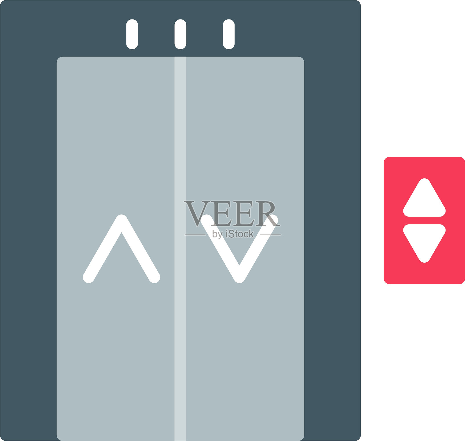 电梯图标插画图片素材